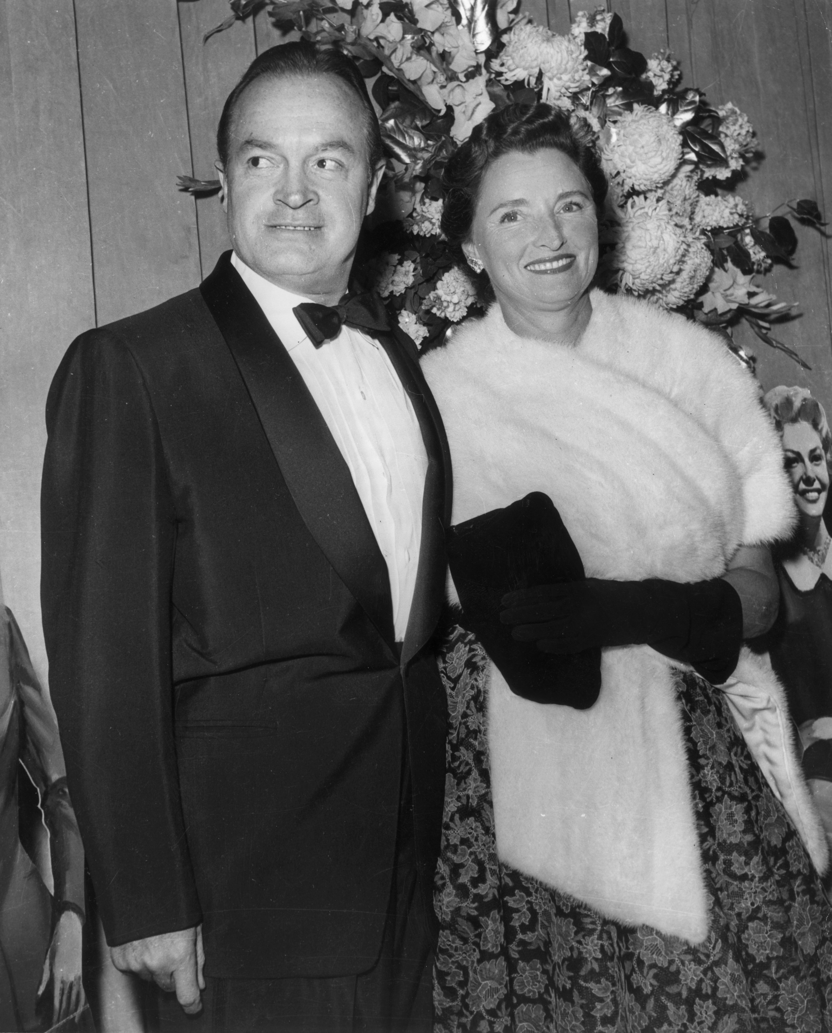 Bob Hope and Dolores at an event circa 1955 | Source: Getty Images