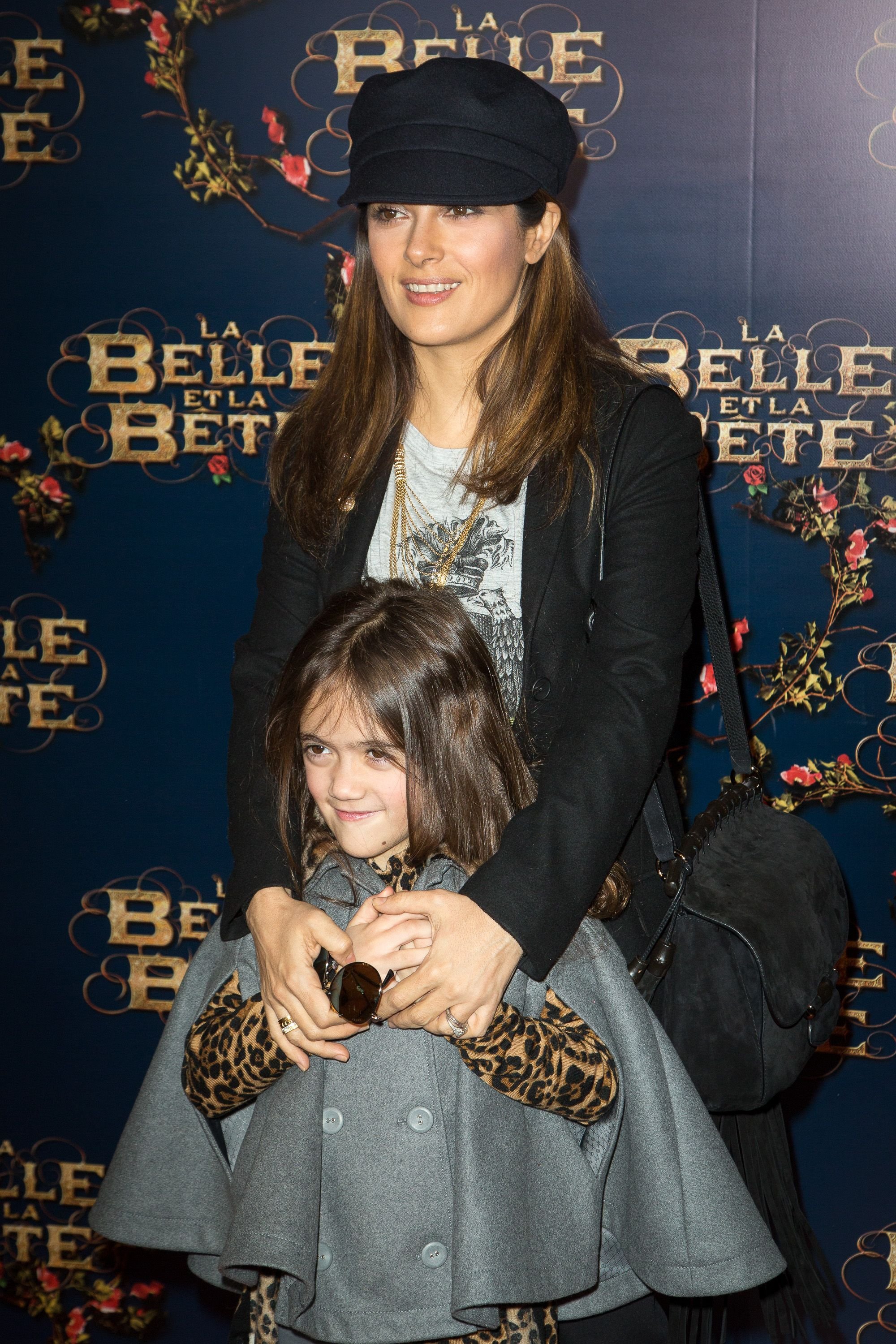  Salma Hayek and daughter Valentina Paloma Pinault at "The Beauty and the Beast" premiere in Paris, France in 2014 | Source: Getty Images