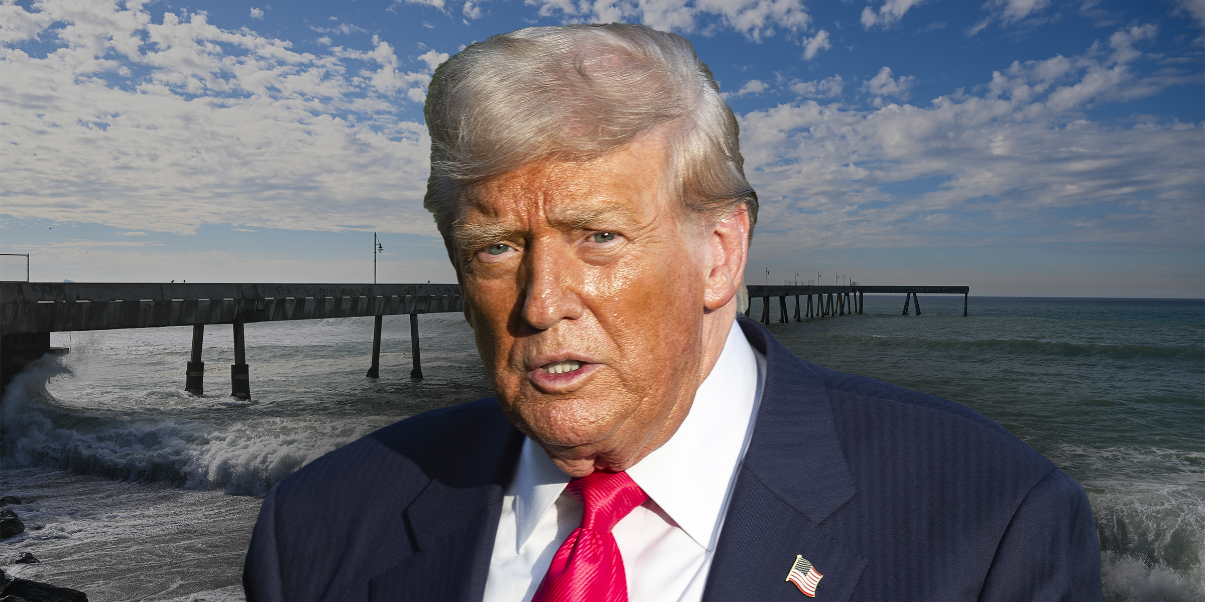 A view of the Pacific Coastline | Donald Trump | Source: Getty Images