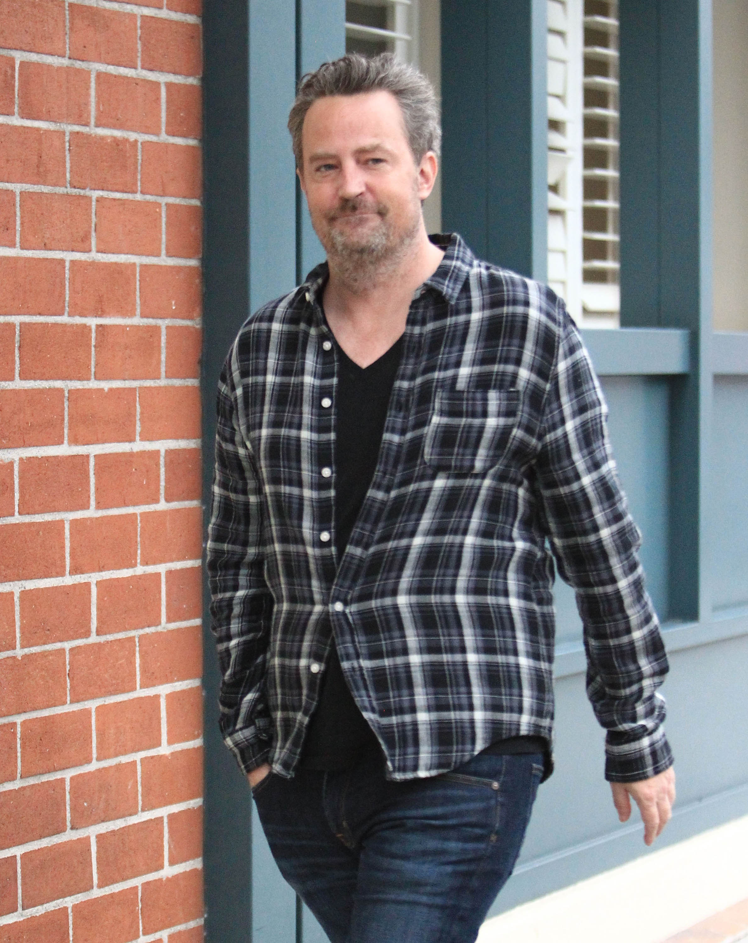 Matthew Perry is seen in Los Angeles, California, on October 27, 2016 | Source: Getty Images