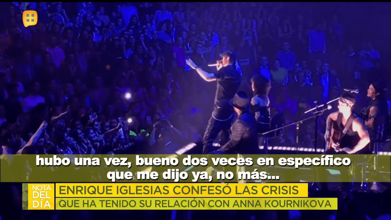Enrique hablándole a su público en México │Imagen tomada de YouTube / Ventaneando Enrique hablándole a su público en México │Imagen tomada de YouTube / Ventaneando