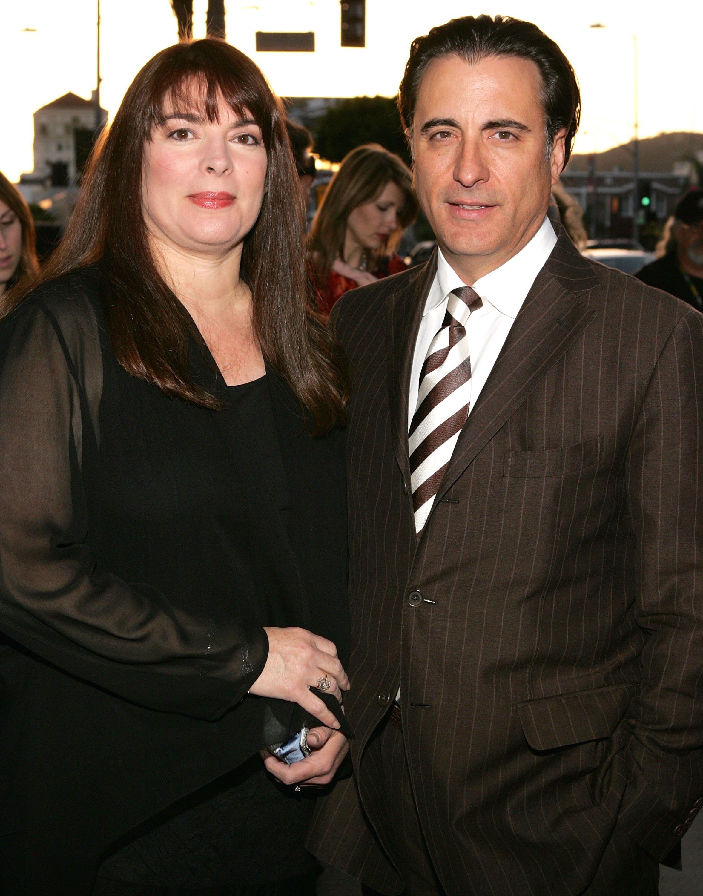 Andy Garcia and his wife Marivi Lorido Garcia attend the premiere of "The Lost City" at the Cinerama Dome April 17, 2006 in Hollywood, California | Source: Getty Images