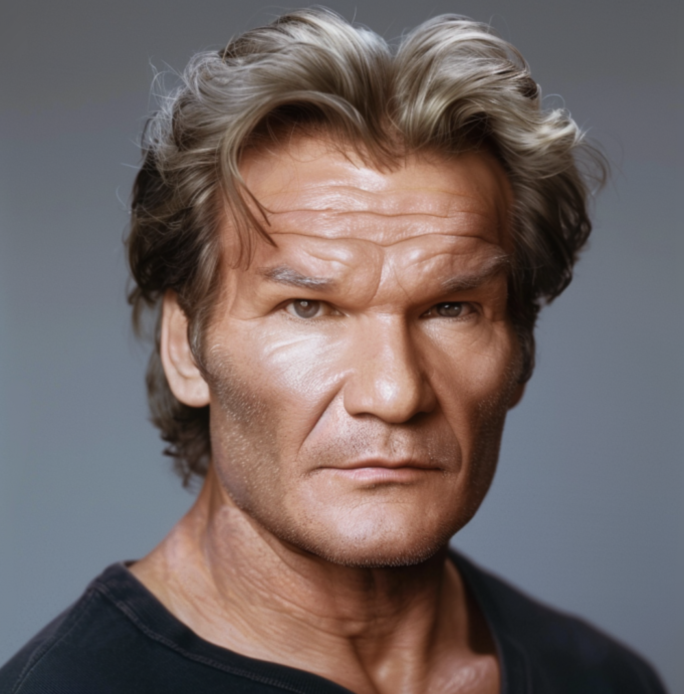 AI image of Patrick Swayze in old age | Source: Midjourney