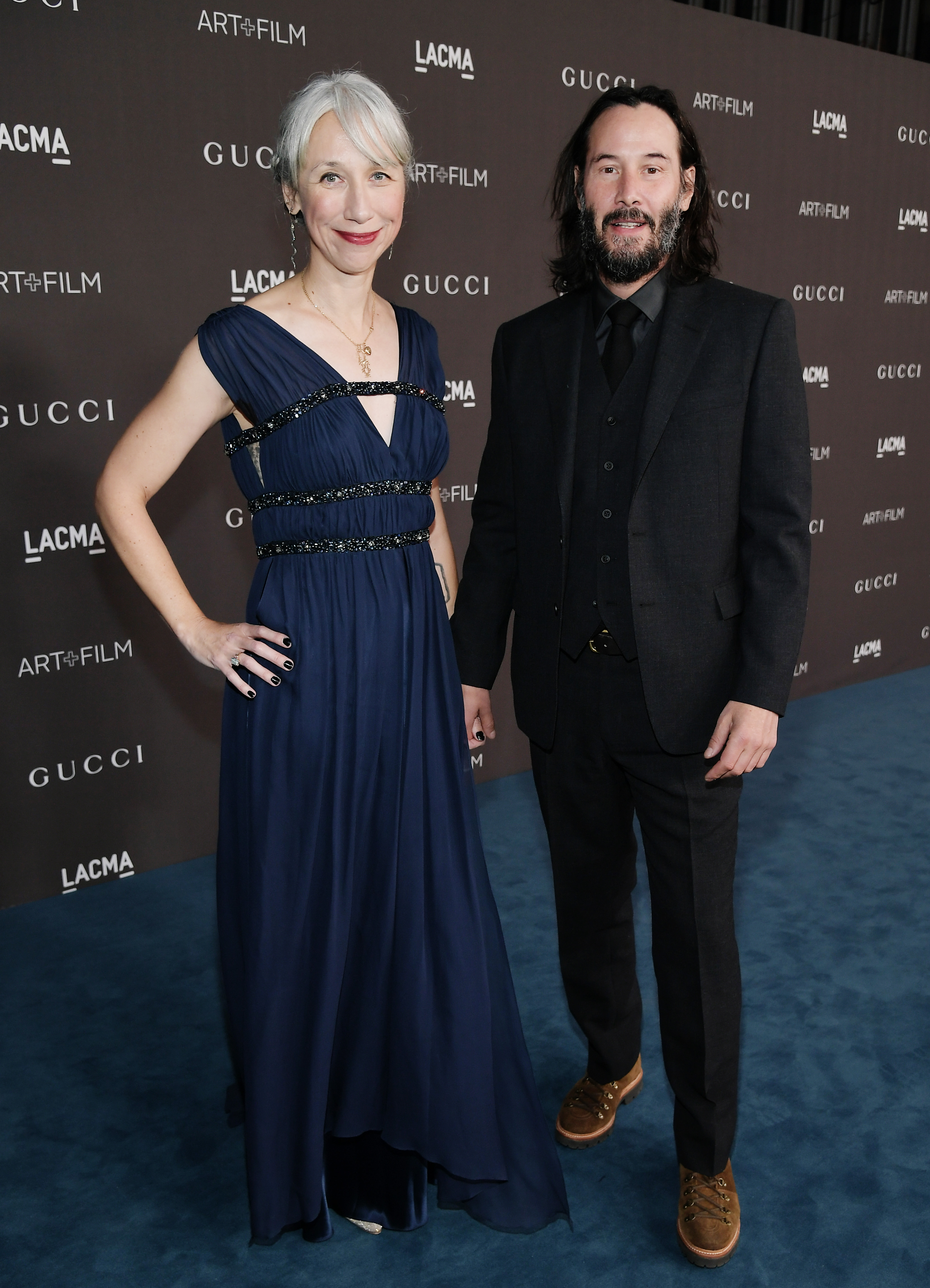 Alexandra Grant and Keanu Reeves in Los Angeles, California on November 2, 2019. | Source: Getty Images