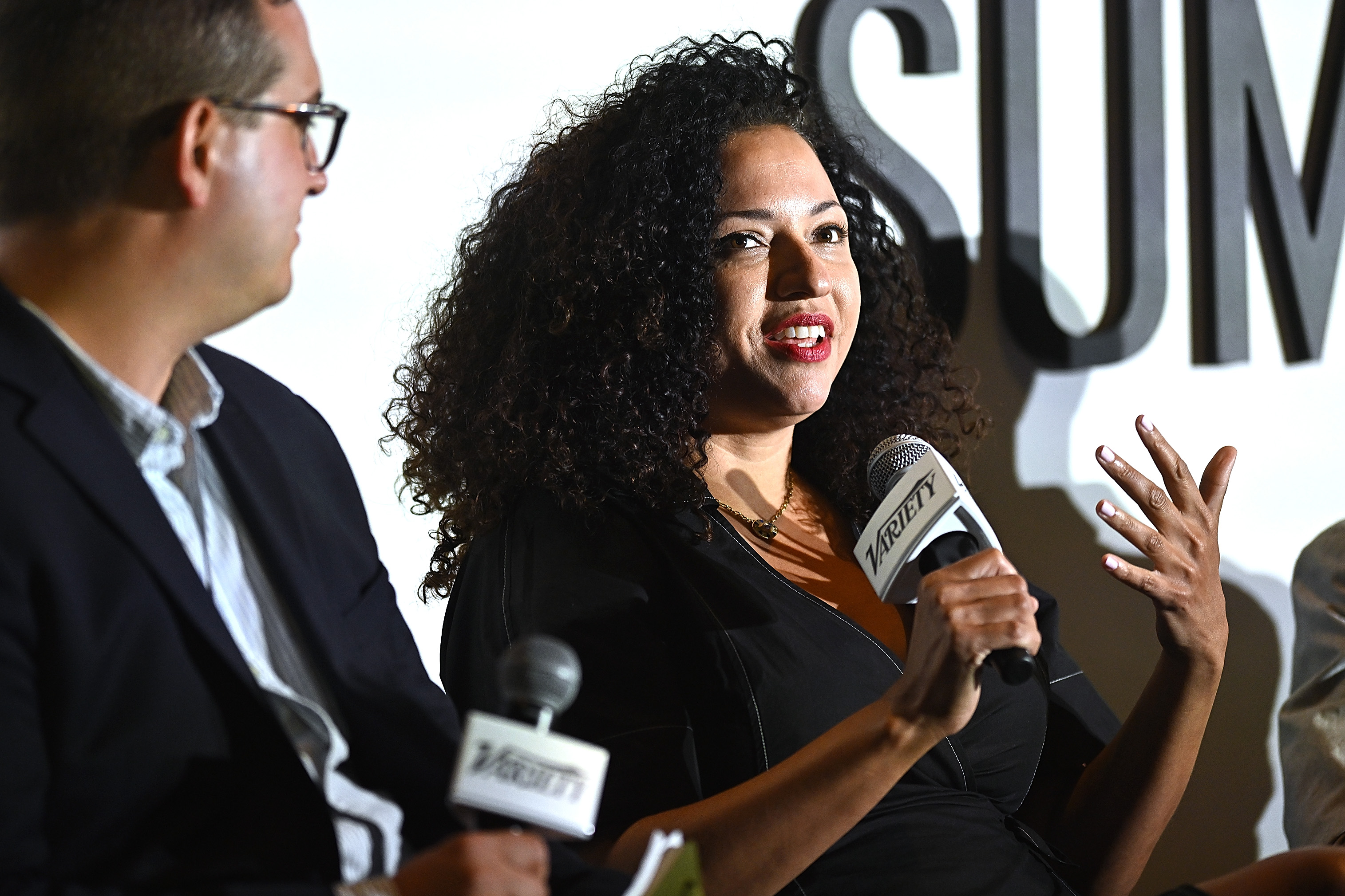 Alexandria Stapleton speaks at Variety & Rolling Stone's Truth Seekers Summit in New York City on August 15, 2024 | Source: Getty Images