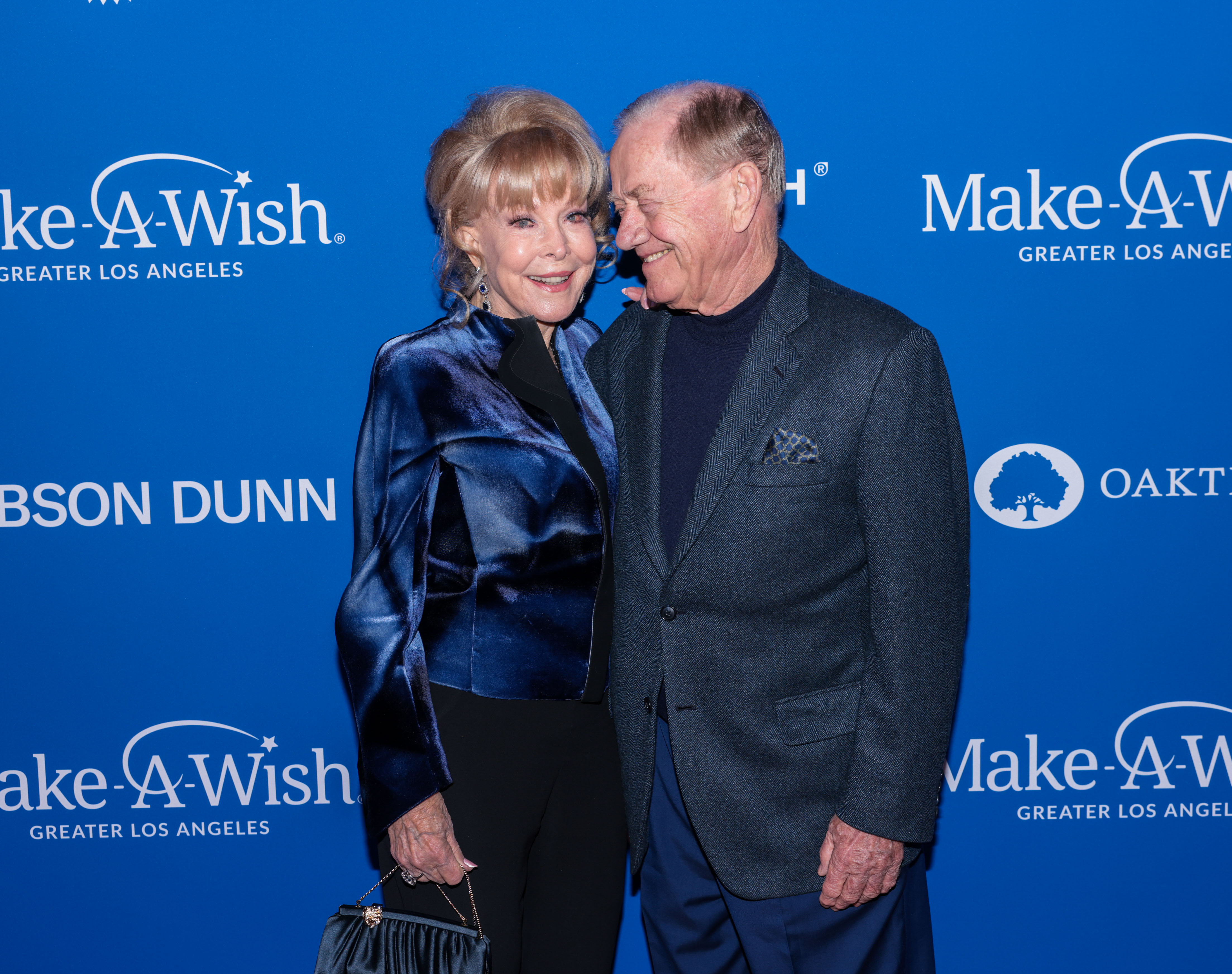 Barbara Eden and John Eicholtz attend the Make-A-Wish Greater Los Angeles 2022 Wish Gala on November 19, 2022 in Hollywood, California | Source: Getty Images