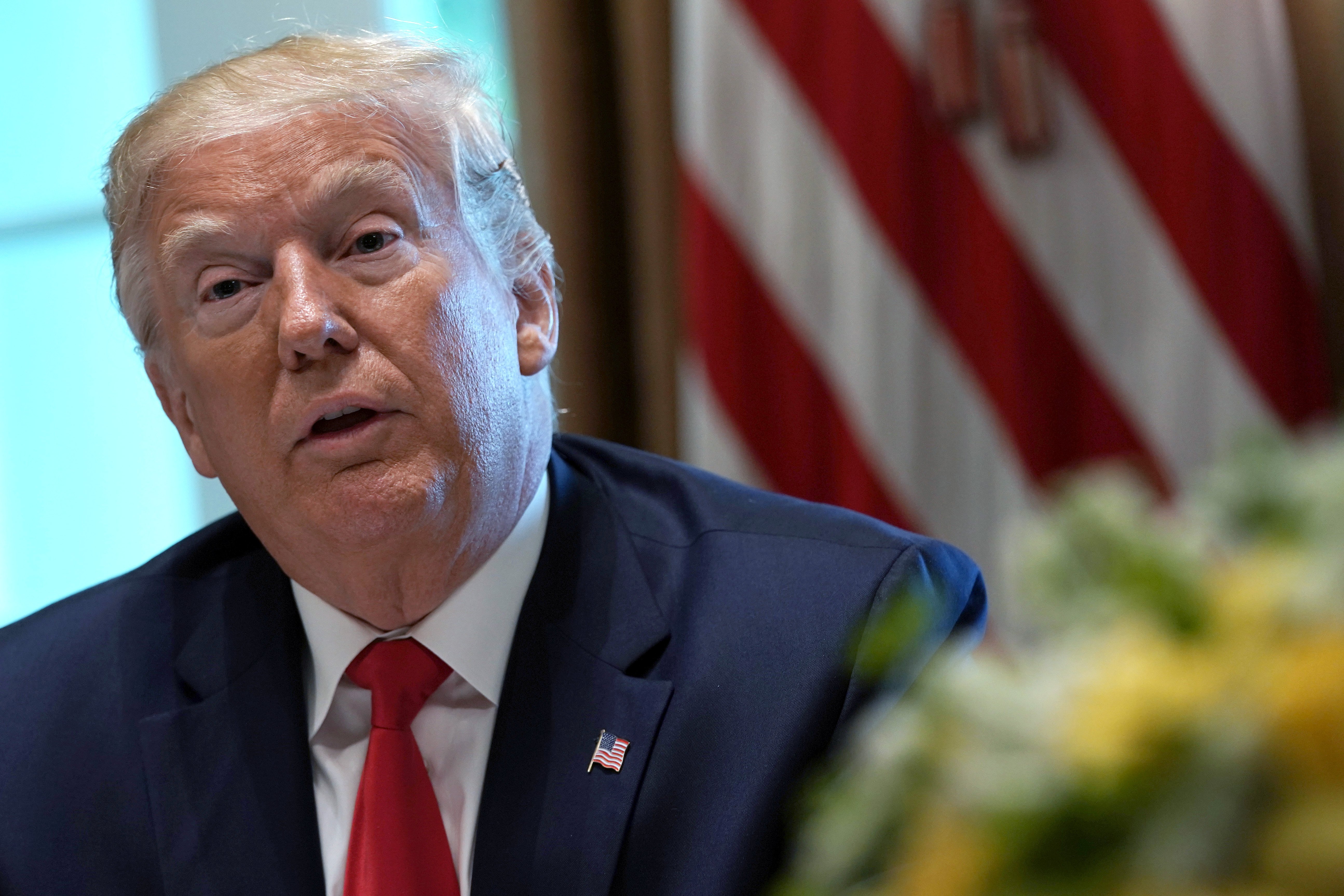 Donald Trump at a working lunch with governors at the Cabinet Room of the White House in Washington, DC | Photo: Getty Images