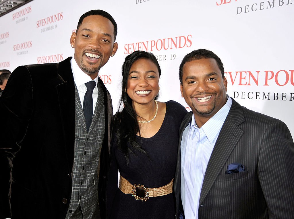 Will Smith, Tatyana Ali and Alfonso Ribeiro arrive at the premiere of Columbia Pictures' "Seven Pounds" held at Mann's Village Theatre on December 16, 2008 | Photo: Getty Images