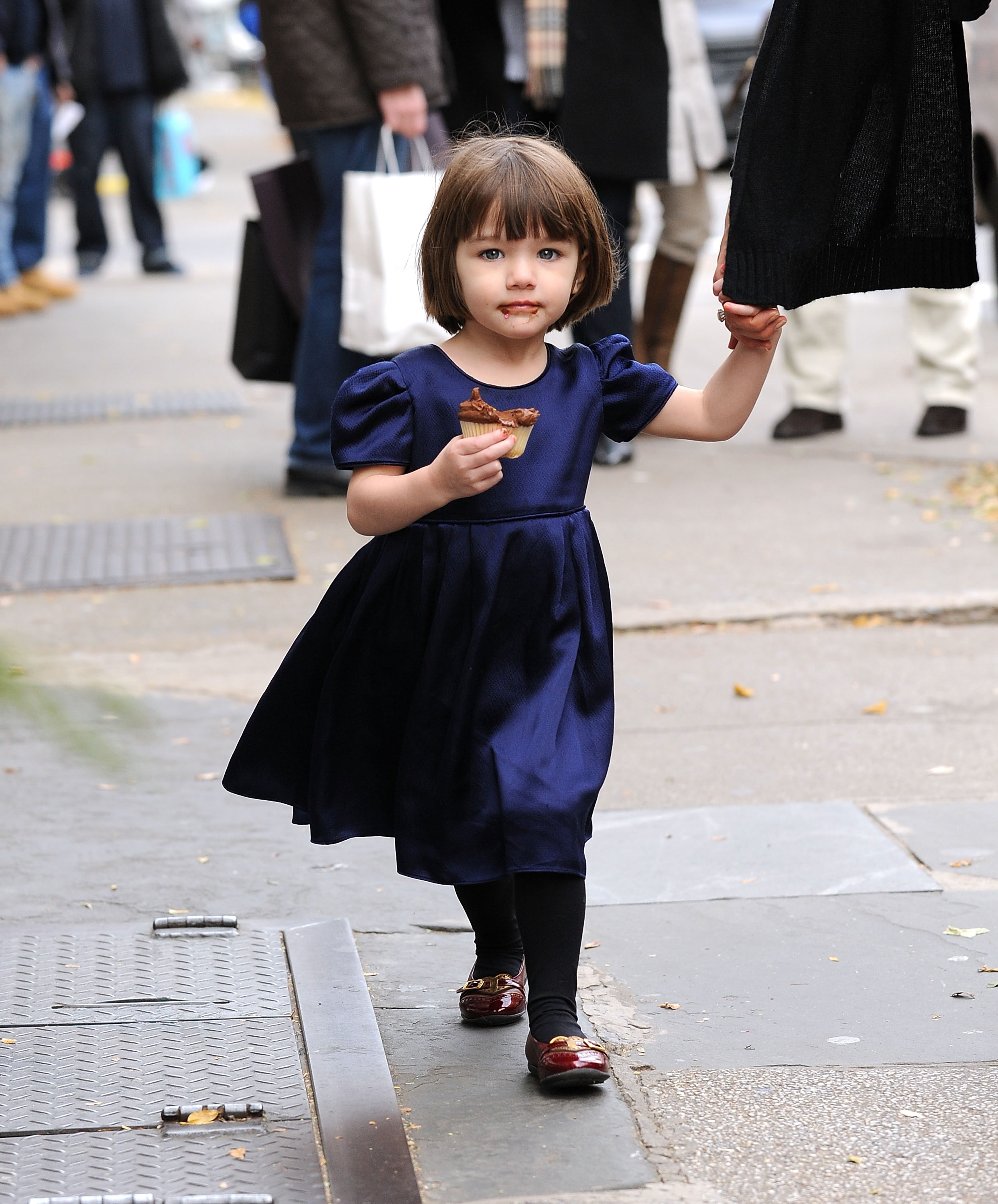 Suri Cruise in Manhattan, New York City, on November 24, 2008. | Source: Getty Images