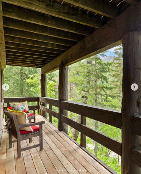 A view of one of the patios inside Sibylle Szaggars Redford's Utah home, posted on July 6, 2024 | Source: Instagram/windermere