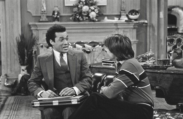 Franklyn Seales as Dexter Roosevelt Stuffins and Joel Higgins as Edward W. Stratton III from "Silver Spoons." | Photo: Getty Images