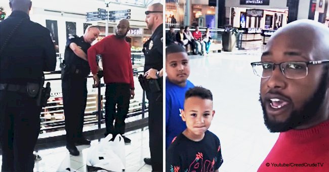 Black man is handcuffed in front of his kids after being falsely accused of stealing in viral video