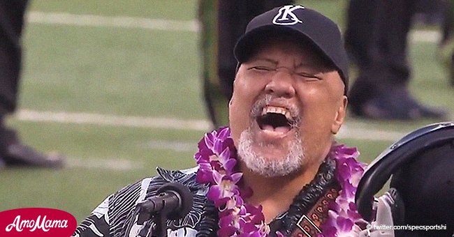 Hawaiian singer who was diagnosed with cancer sang the national anthem and it's beautiful