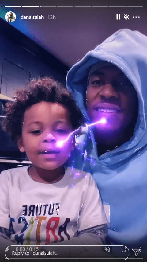 Jordin Sparks' son DJ poses with his dad, Dana Isaiah in new snap. | Photo: Instagram/_danaisaiah