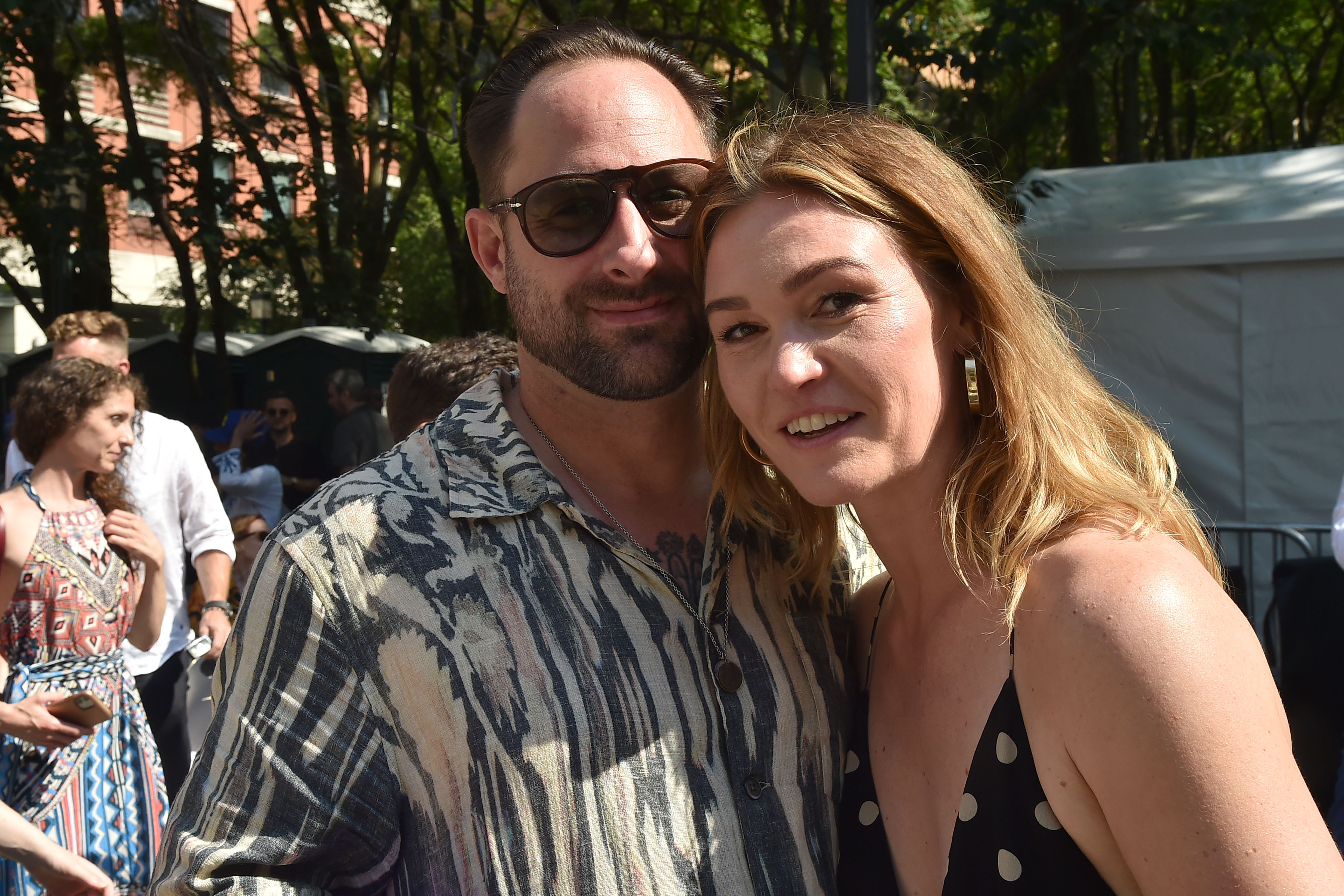 Preston Cook and Julia Stiles attend Tribeca Festival Premiere of "The God Committee" on June 20, 2021, at Brooklyn Commons at MetroTech, in Brooklyn. | Source: Getty Images