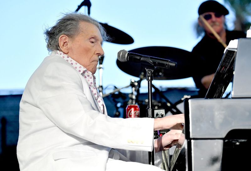 Musician Jerry Lee Lewis performs at the Empire Polo Club on April 28, 2017 in Indio, California. | Source: Getty Images