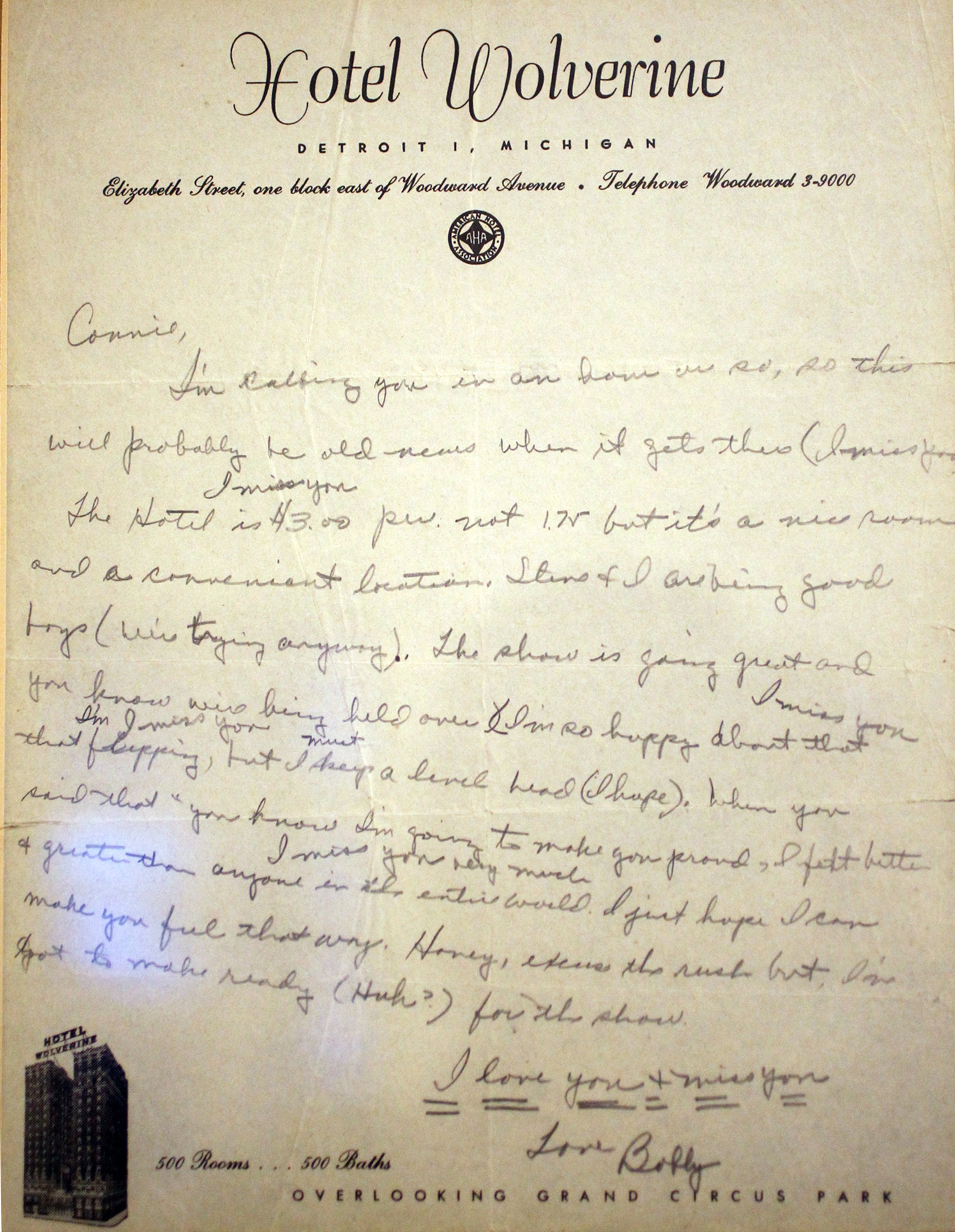 Love letter from Bobby Darin to Connie Francis in Everyday Heroes collection, 2016 | Photo: Getty Images 