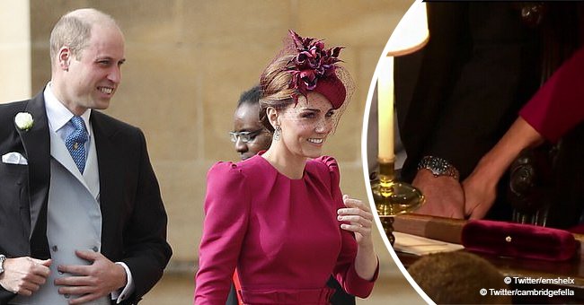 Prince William and Kate caught sneaking rare PDA in the pews at Eugenie’s chic wedding