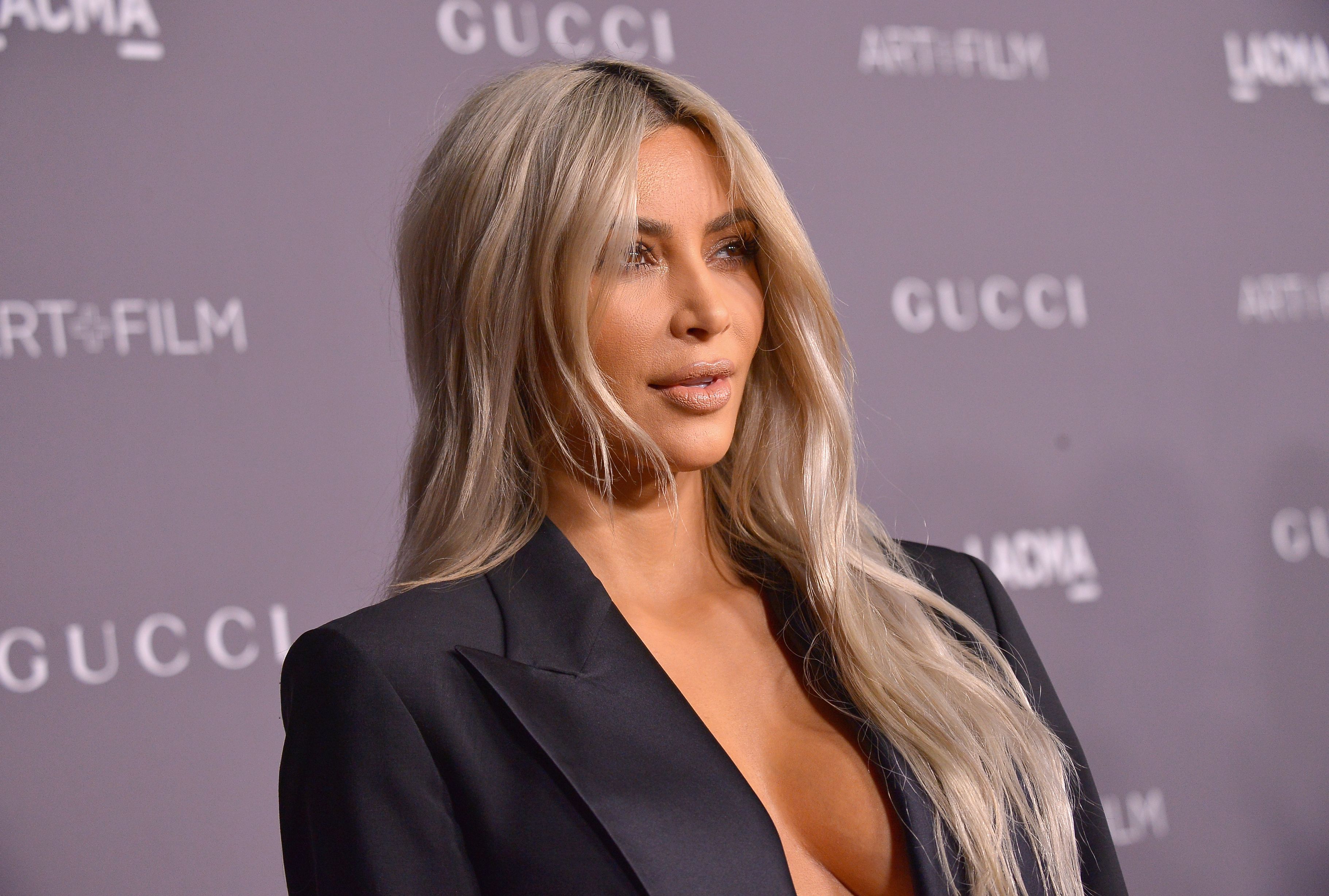 Kim Kardashian West at the 2017 LACMA Art + Film Gala Honoring Mark Bradford and George Lucas presented by Gucci at LACMA on November 4, 2017 | Photo: Getty Images