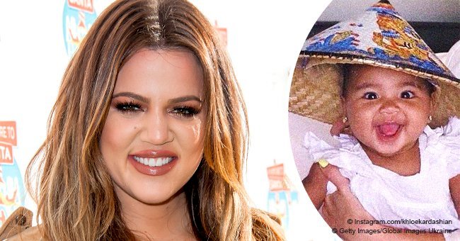 Khloé Kardashian melts hearts with photo of her and baby True beaming & rocking bamboo hats in Bali
