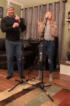 Dad and Teen performing a Cover of Lady Gaga’s Hit ‘Shallow’. | Photo: YouTube/ Auti G.