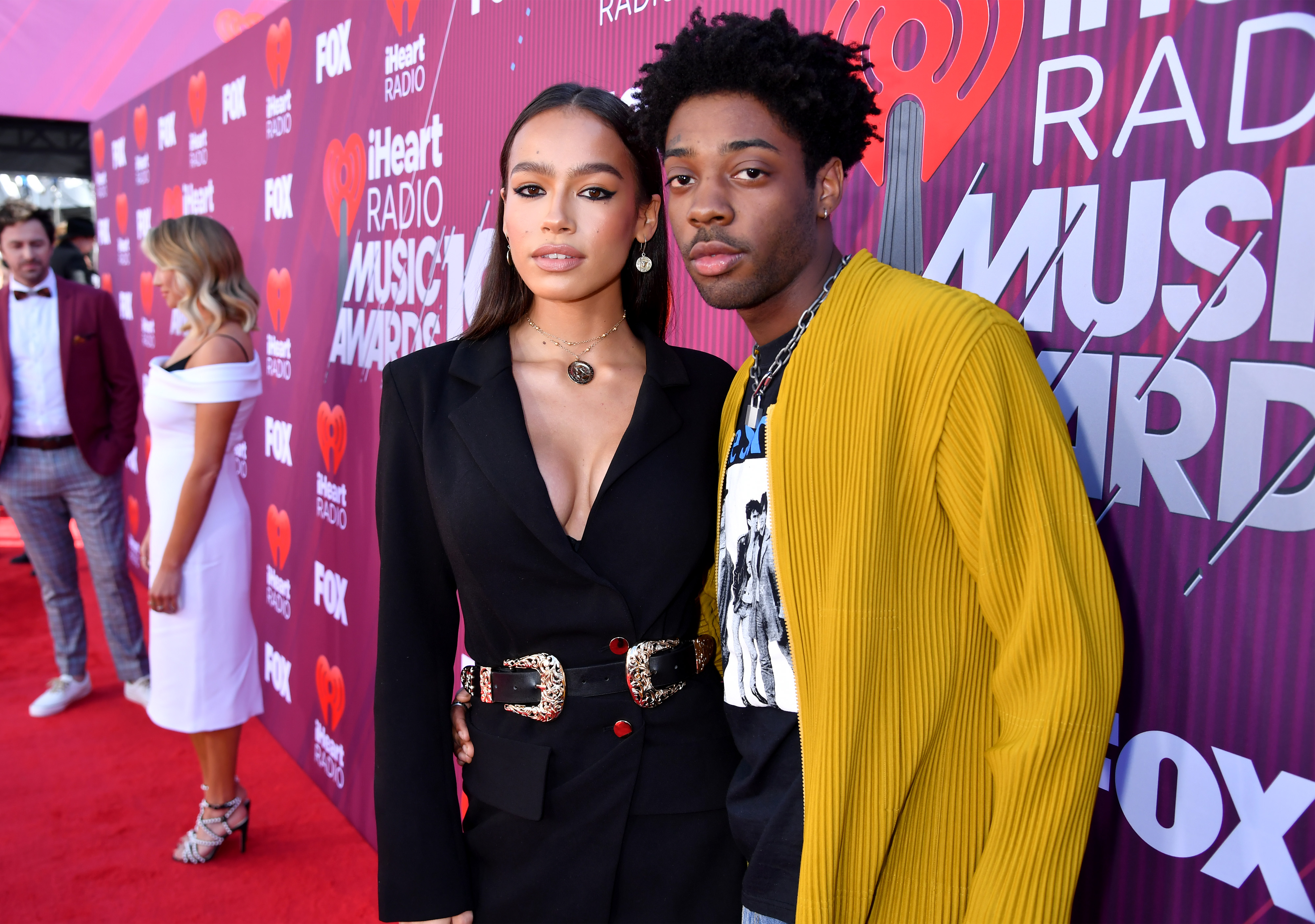 Zahara Davis and Brent Faiyaz during the 2019 iHeartRadio Music Awards at Microsoft Theater on March 14, 2019, in Los Angeles, California. | Source: Getty Images