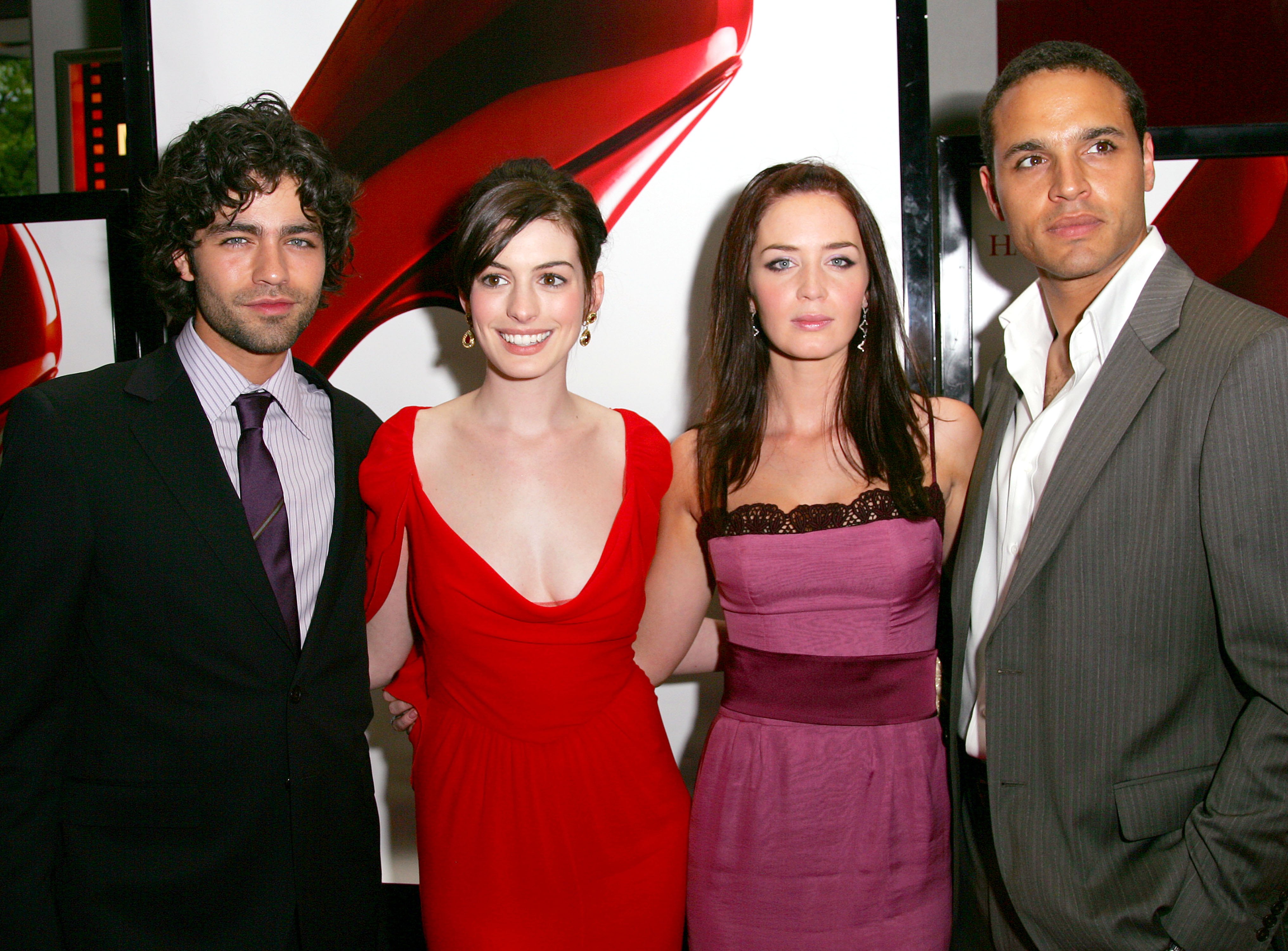 Adrian Grenier, Anne Hathaway, Emily Blunt and Daniel Sunjata attend the 20th Century Fox premiere of "The Devil Wears Prada" at the Loews Lincoln Center Theatre on June 19, 2006 in New York City | Source: Getty Images