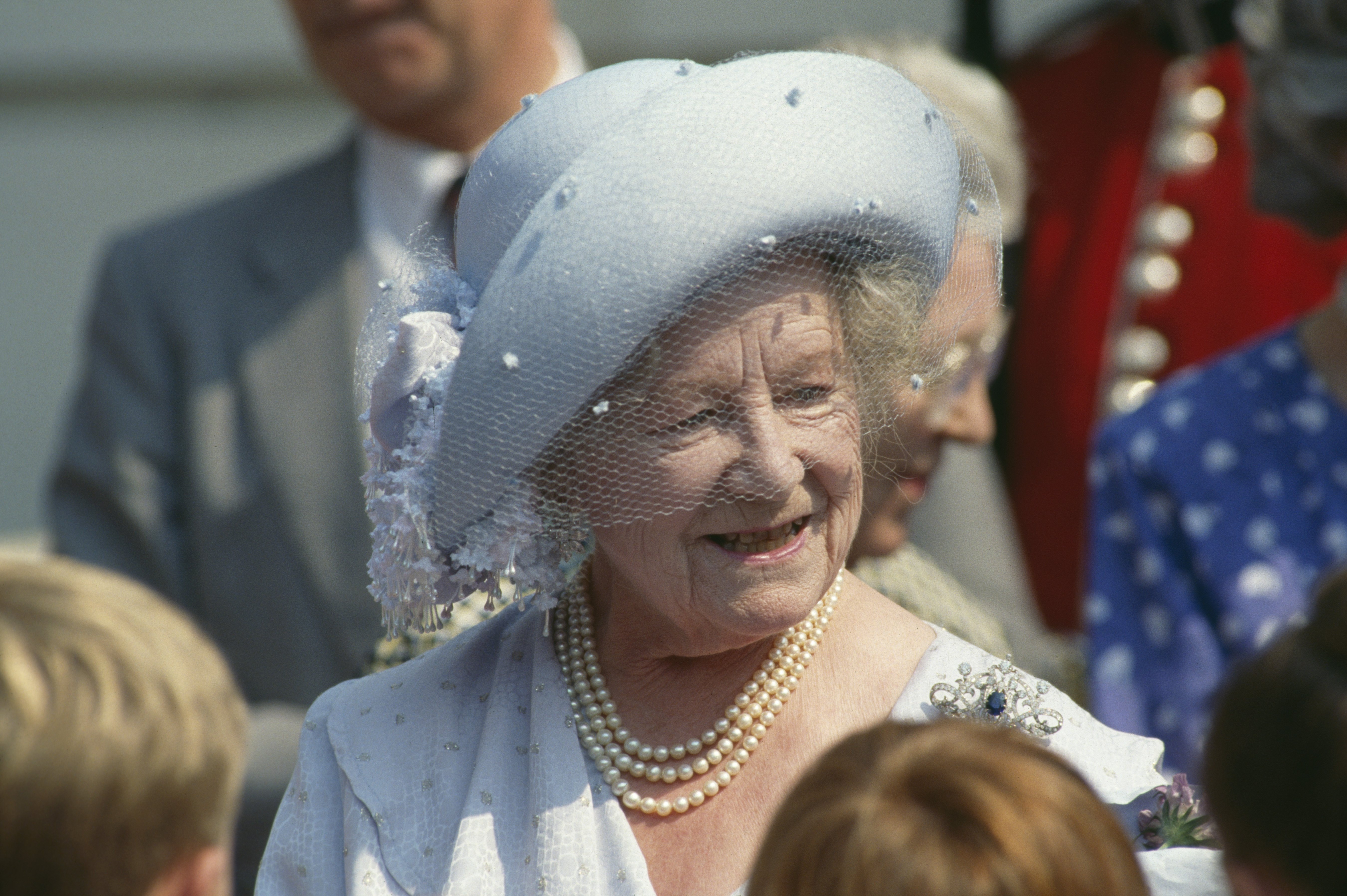 The Queen Mother celebrating her 90th birthday in London, United Kingdom, on August 4, 1990 | Source: Getty Images