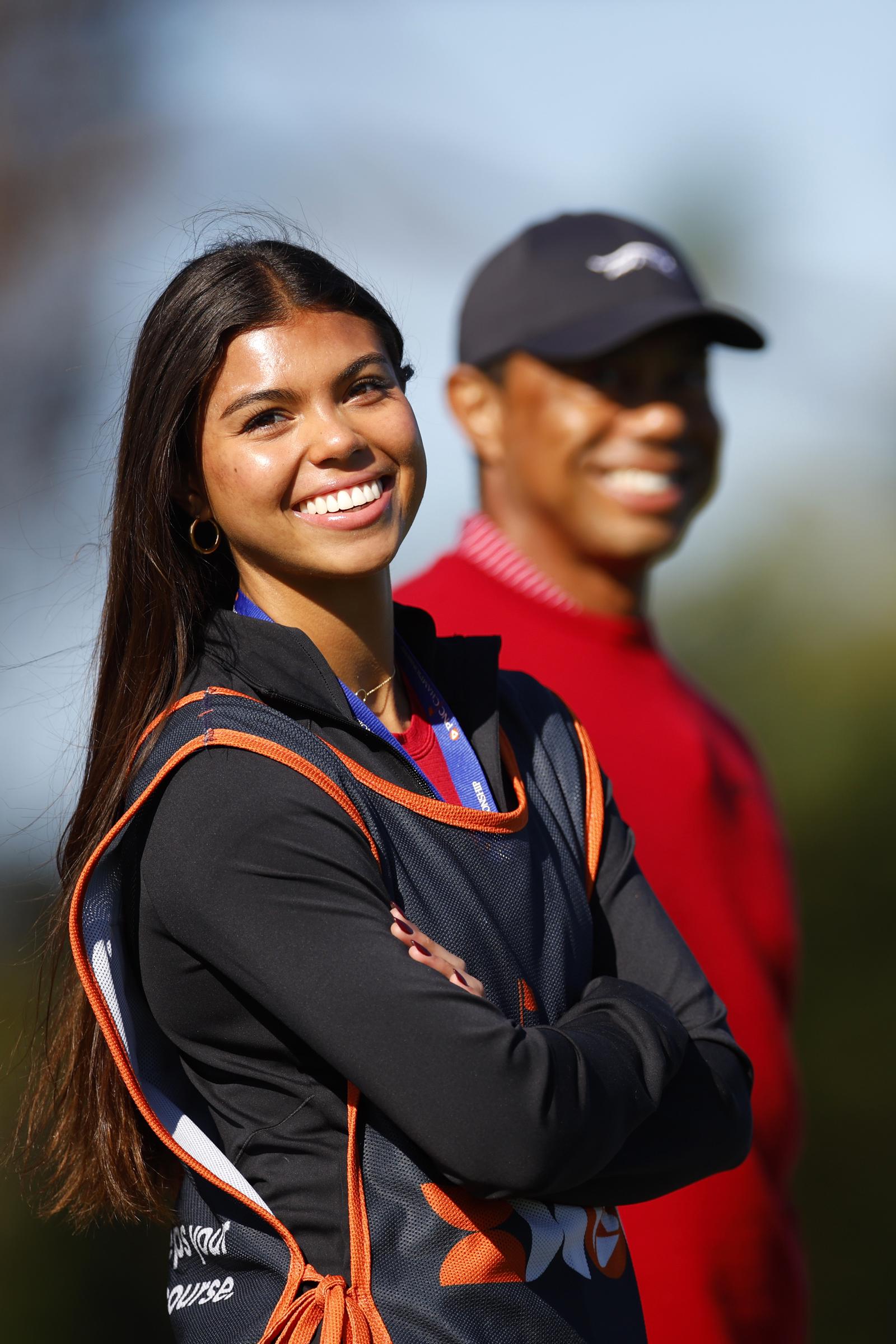 Sam and Tiger Woods in Orlando, Florida on December 22, 2024 | Source: Getty Images