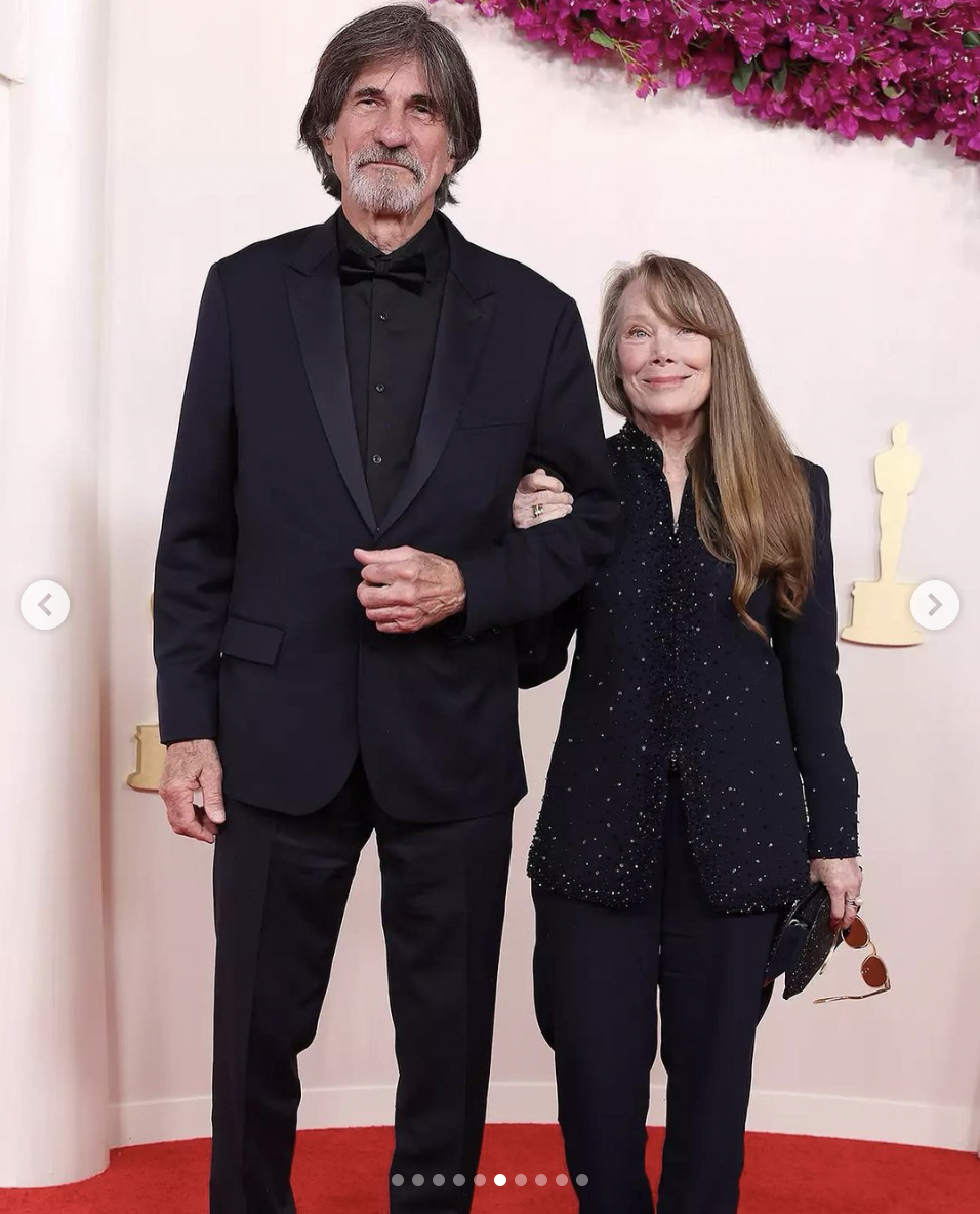 Sissy Spacek and Jack Fisk at the Oscar Awards, dated March 2024 | Source: Instagram/SchuylerFisk