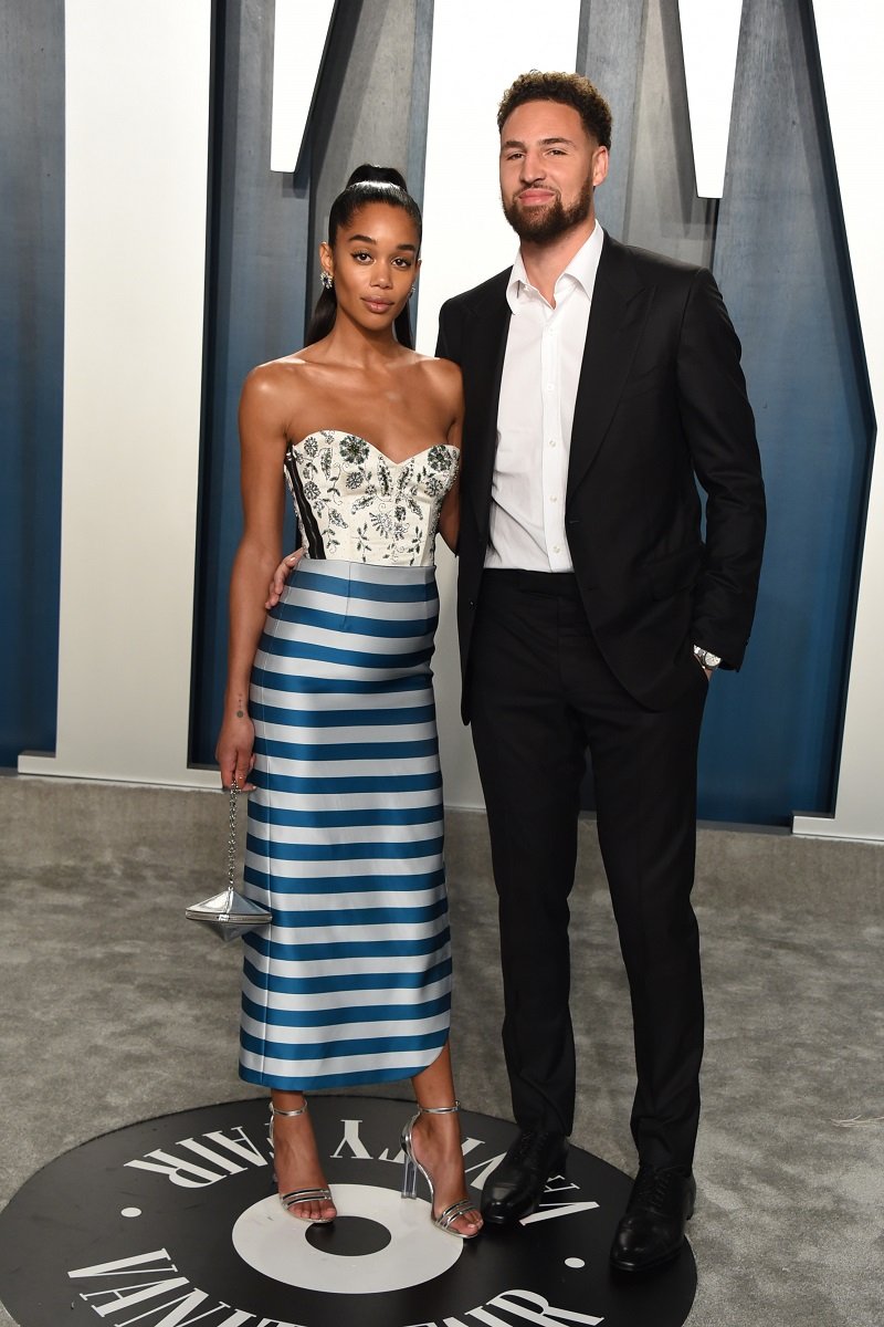 Laura Harrier and Klay Thompson on February 09, 2020 in Beverly Hills, California | Photo: Getty Images    