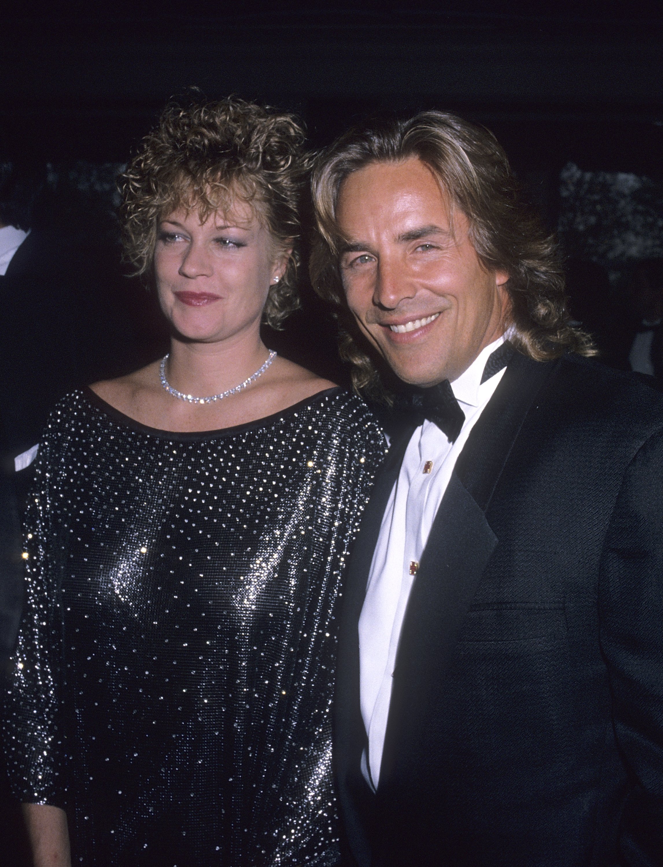  Melanie Griffith and actor Don Johnson attend the Police Athletic League's 17th Annual Superstar Dinner Salute to Donald Trump on May 12, 1989  | Source: Getty Images