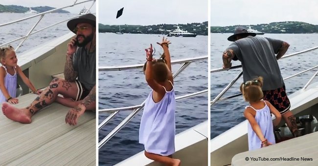 Girl, 4, throws dad's phone into the sea because he uses it too much