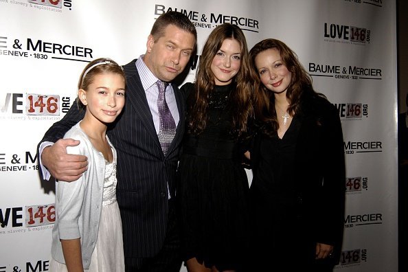 Hailey Baldwin, Stephen Baldwin, Alaia Bladwin and Kennya Baldwin attend Baume Mercier and Love146 Fund Raiser at Helen Mills Event Space on November 20, 2008 | Photo: Getty Images
