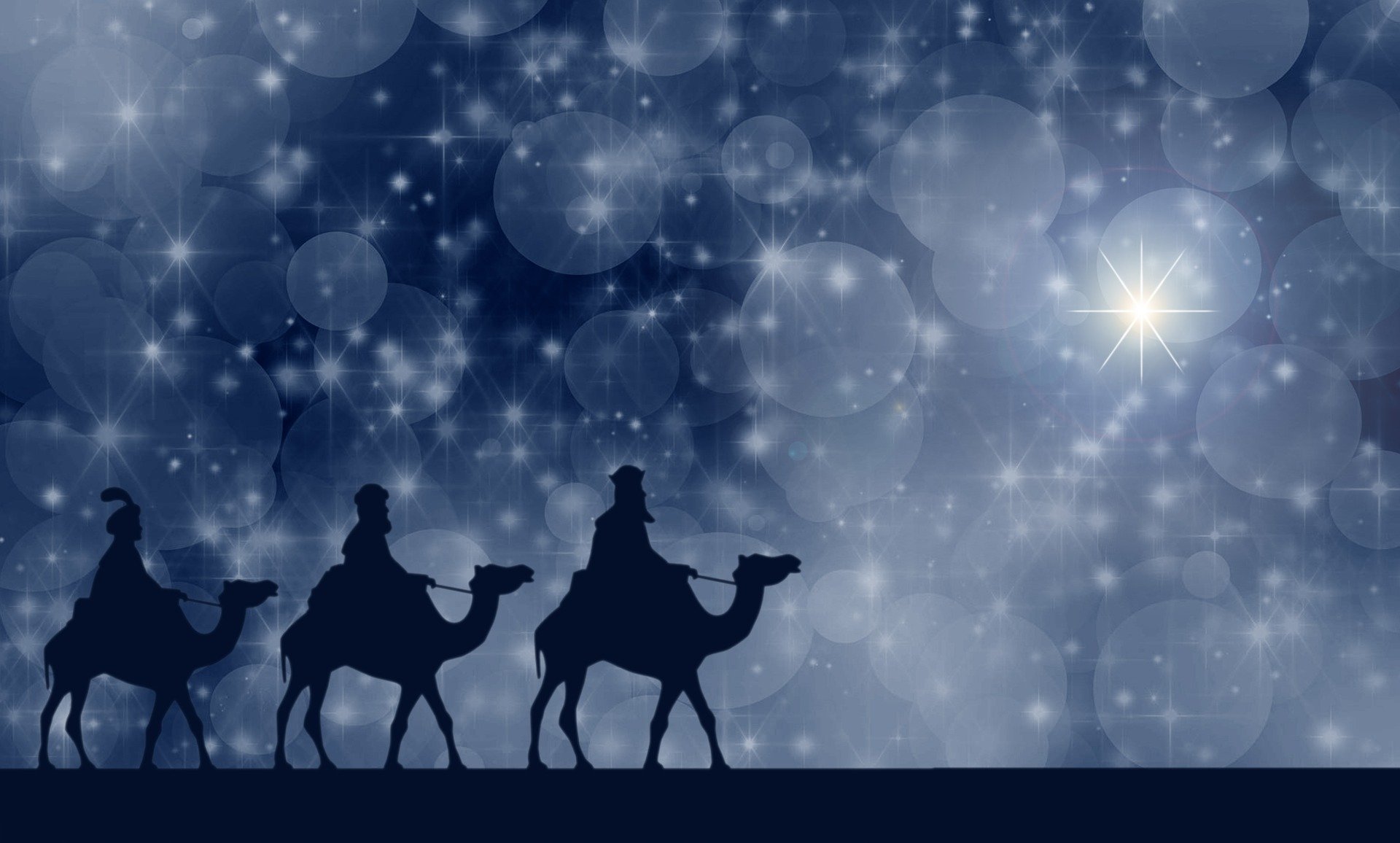 Los Reyes Magos siguen estrella de Belén. | Foto: Pixabay