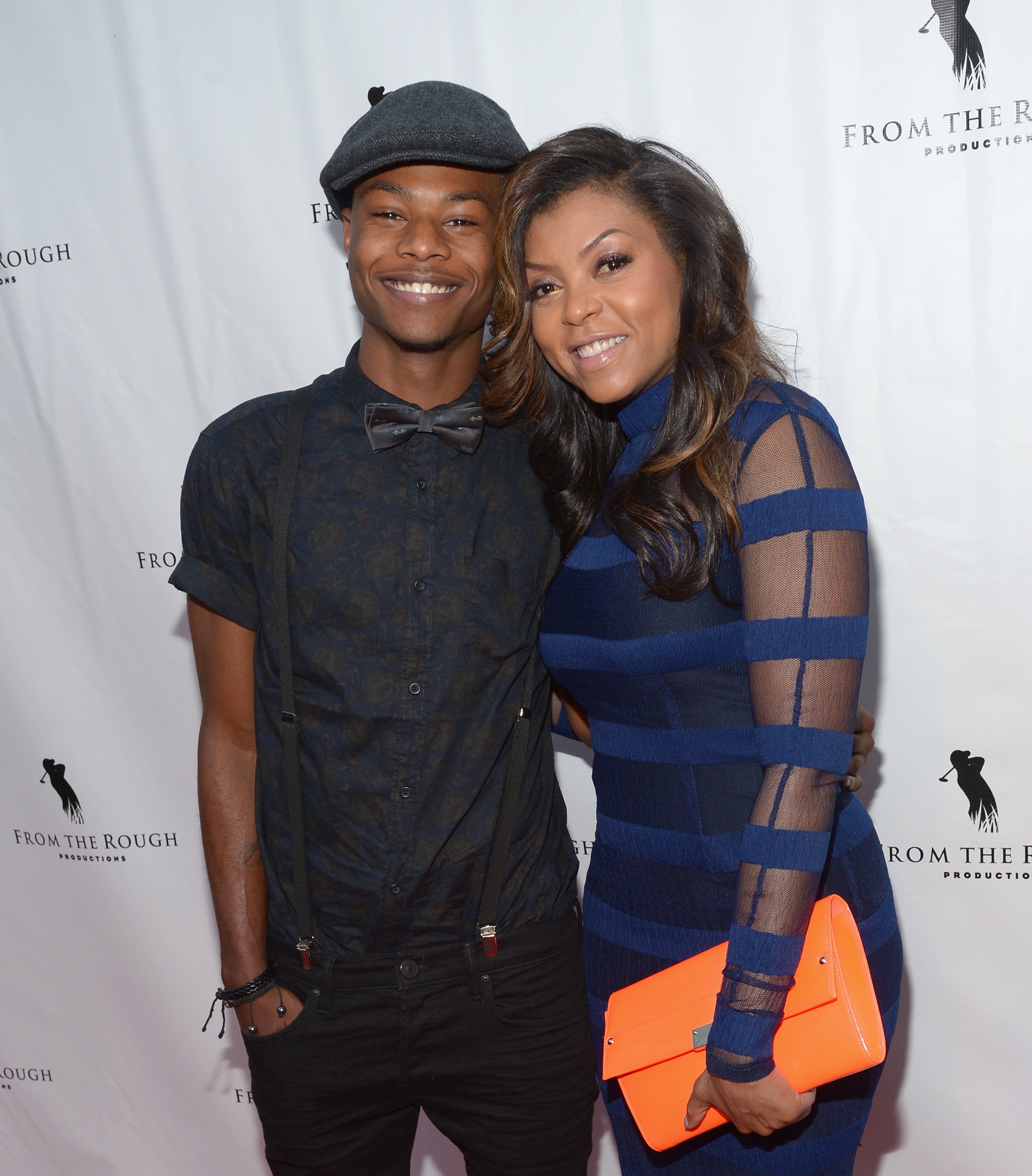 Taraji P. Henson and her son, Marcel Henson, pose at the screening of "From The Rough" at ArcLight Cinemas on April 23, 2014, in Hollywood, California | Source: Getty Images