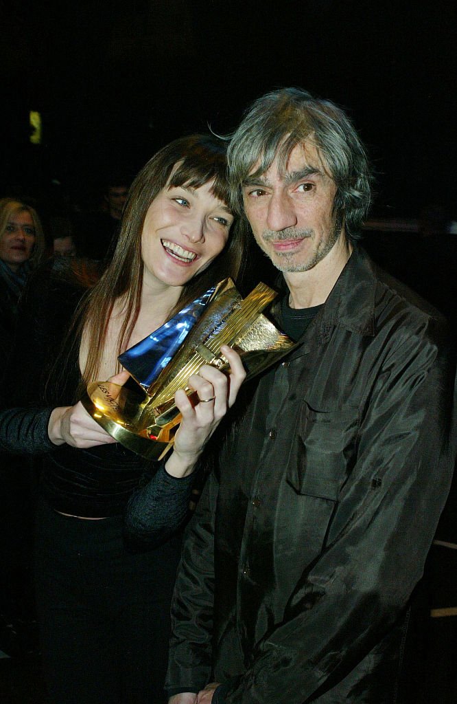 Carla Bruni and Louis Bertinac at the 19th Victoires de la Musique.  |  Photo: Getty Images