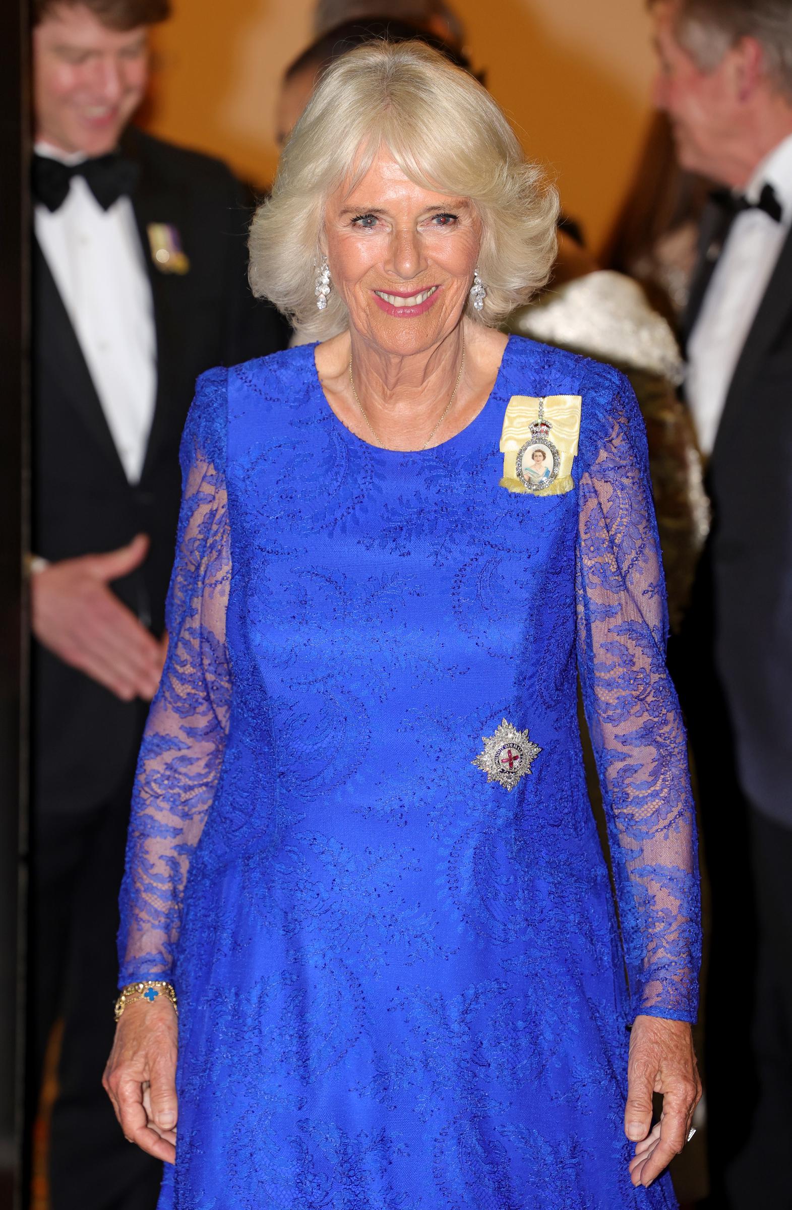 Camilla, Duchess of Cornwall arrives at the Commonwealth Heads of Government Dinner at the Marriott Hotel in Kigali, Rwanda, on June 24, 2022 | Source: Getty Images