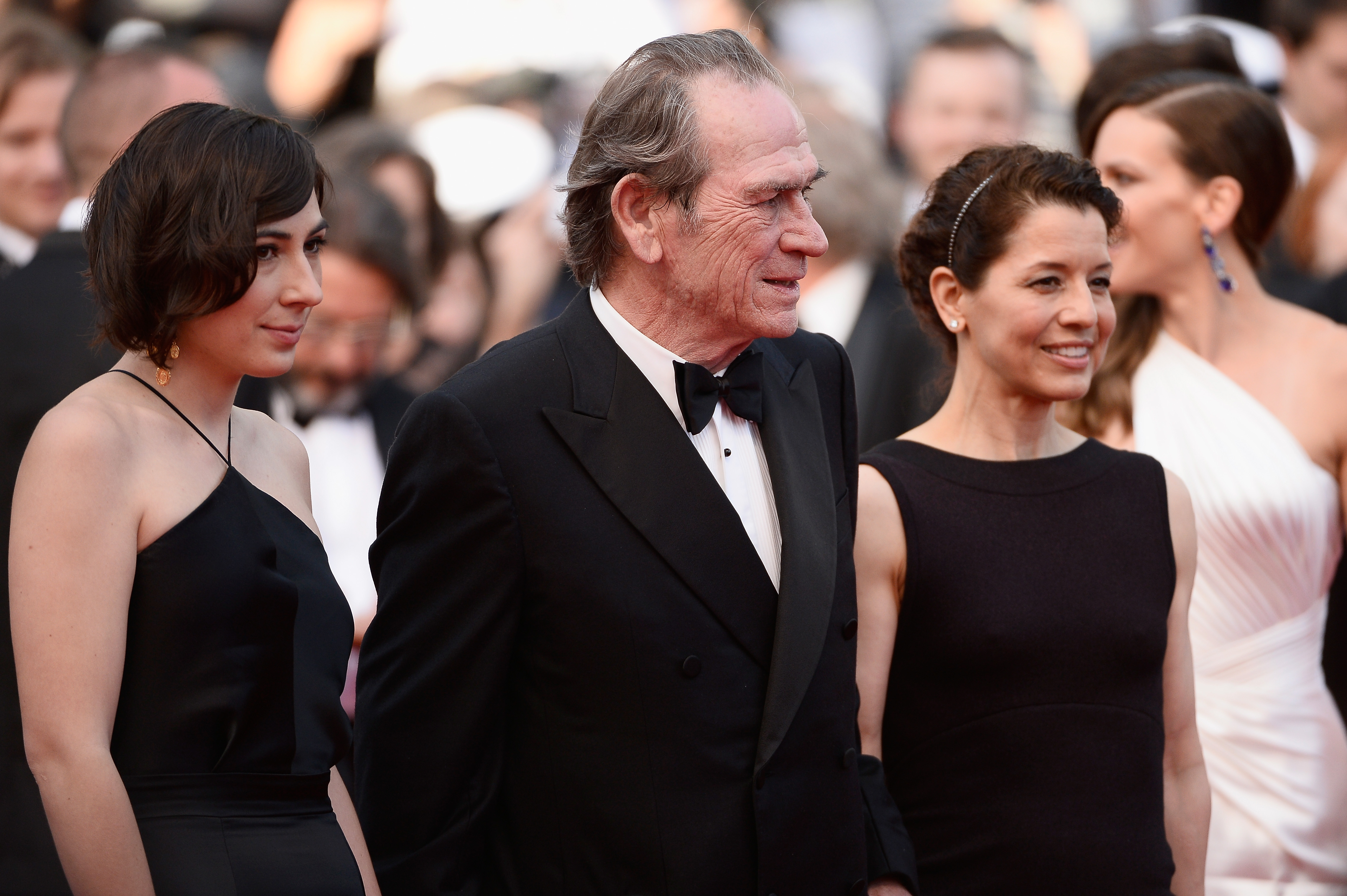 Victoria Jones, Tommy Lee Jones and Dawn Laurel-Jones attend "The Homesman" premiere during the 67th Annual Cannes Film Festival on May 18, 2014, in Cannes, France | Source: Getty Images