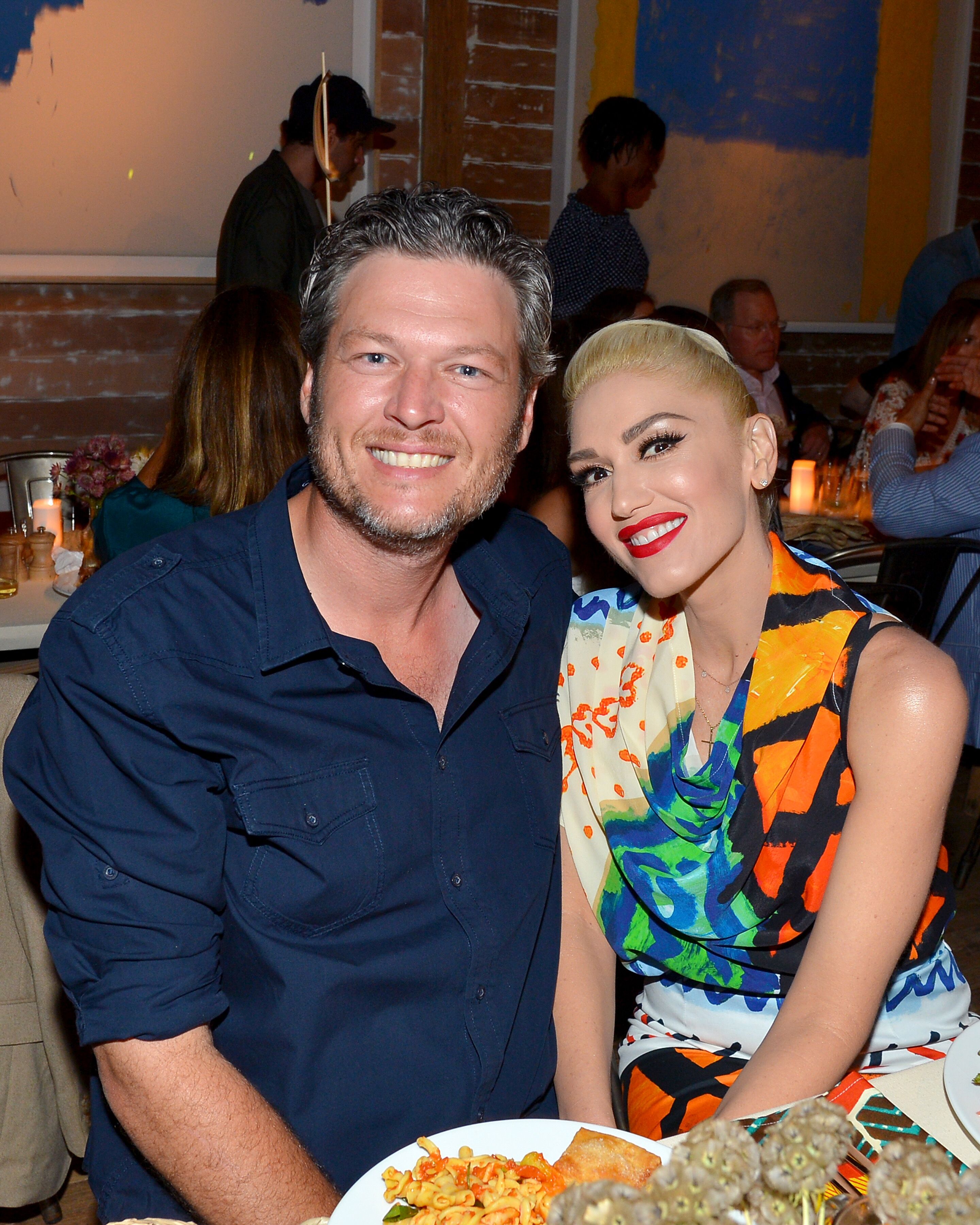 Blake Shelton and Gwen Stefani at the Apollo in the Hamptons party on August 20, 2016 | Photo: Getty Images