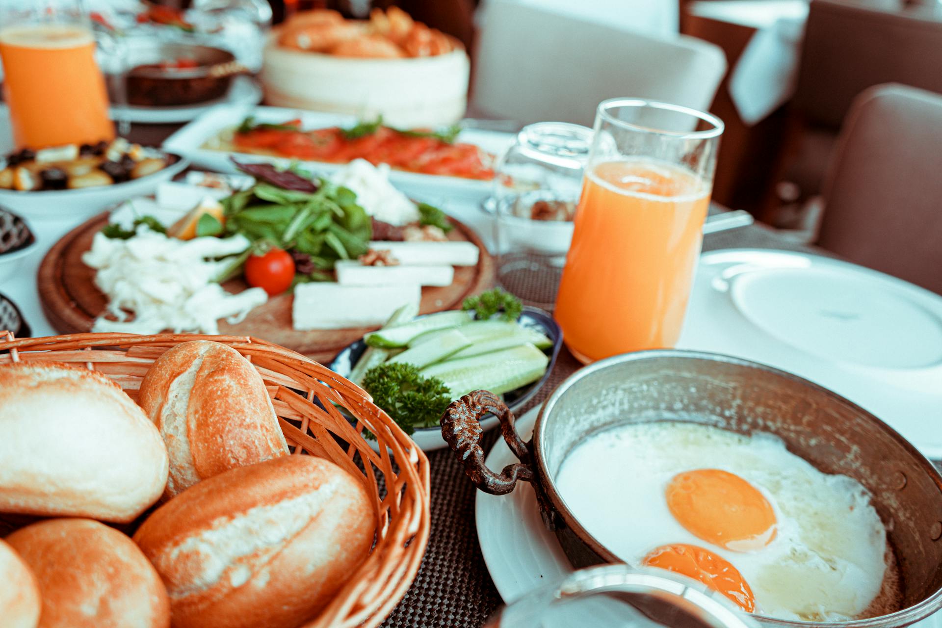 Breakfast served on the table | Source: Pexels
