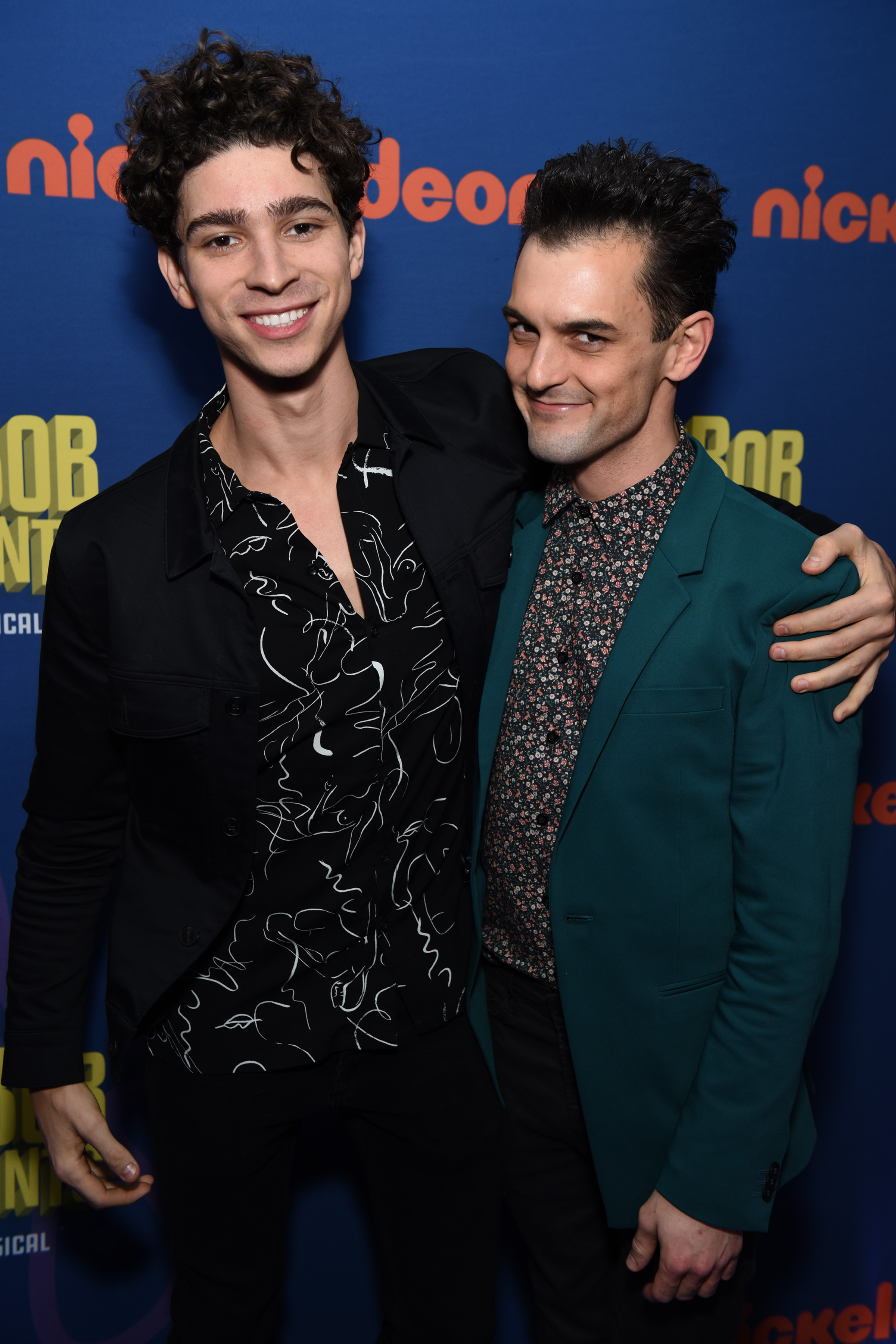 Wesley Taylor and Isaac Cole Powell attend the opening night of Nickelodeon's "SpongeBob SquarePants: The Broadway Musical" after party at Ziegfeld Ballroom on December 4, 2017, in New York City. | Source: Getty Images