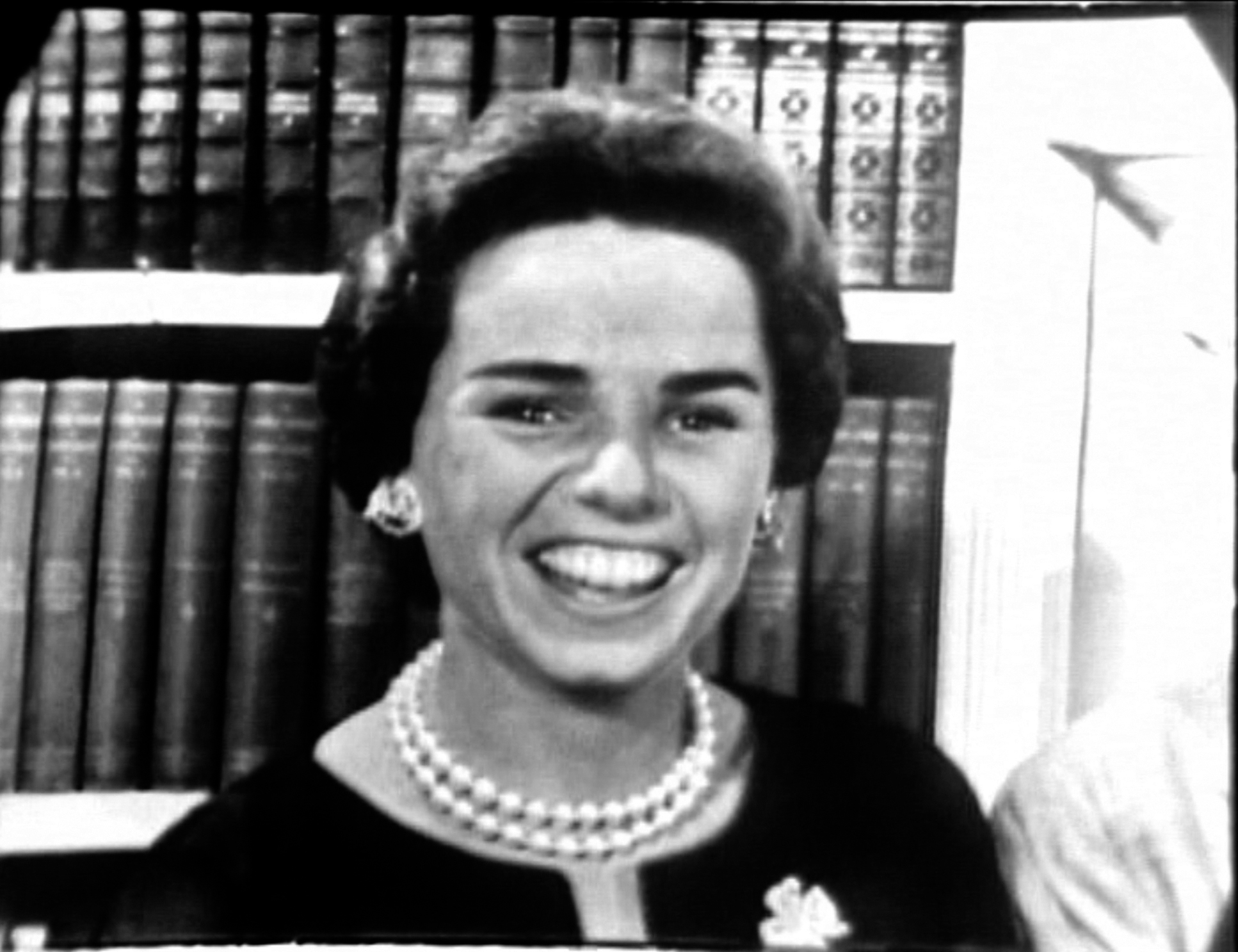 Ethel Kennedy during an interview on the television show "Person To Person," on September 13, 1957 | Source: Getty Images