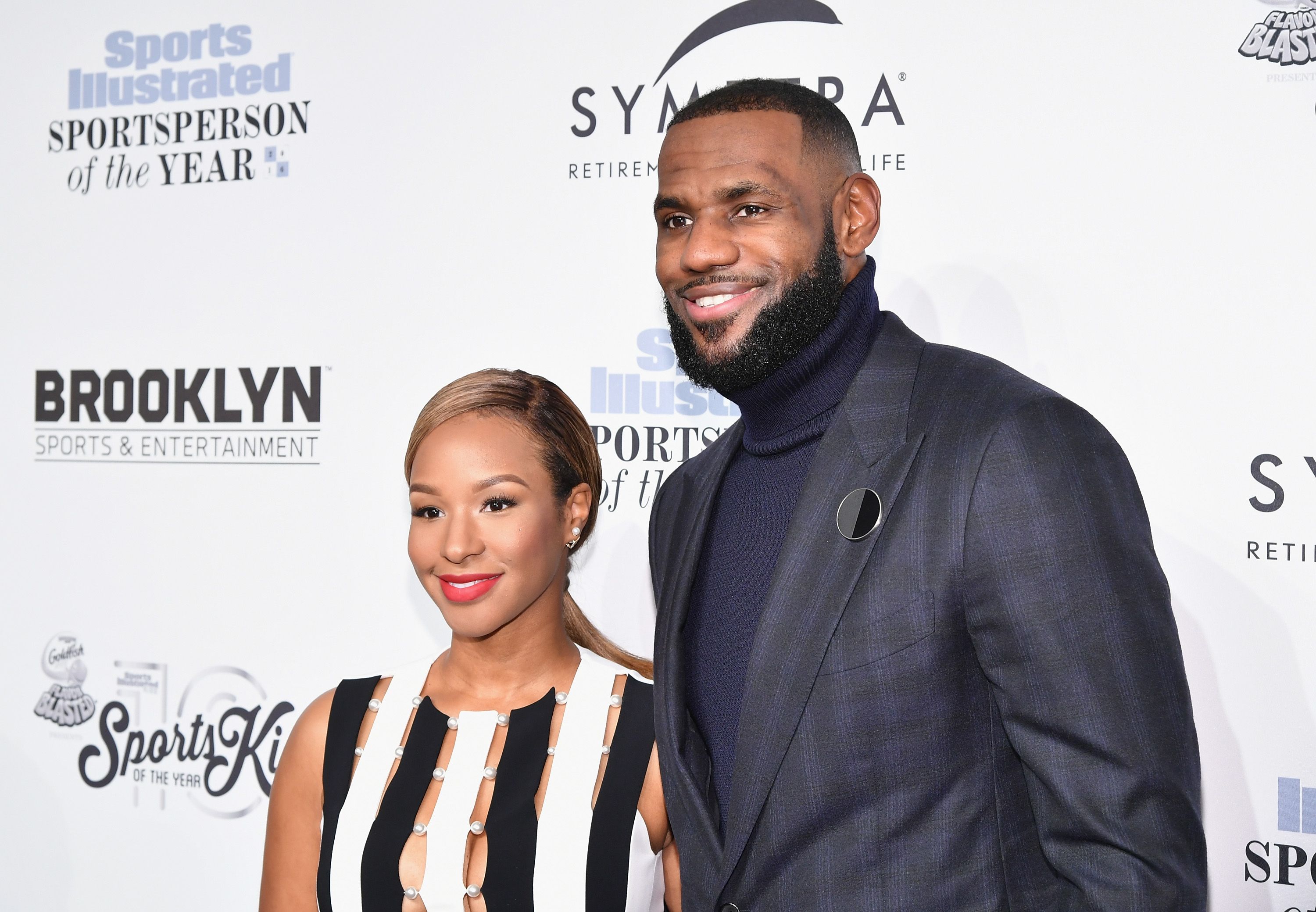 Savannah and LeBron James at the Sports Illustrated Sportsperson of the Yea...