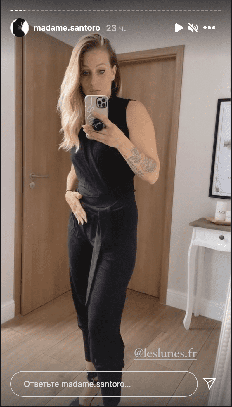 Image de la story Insgram de Camille Santoro.| Photo : Instagram