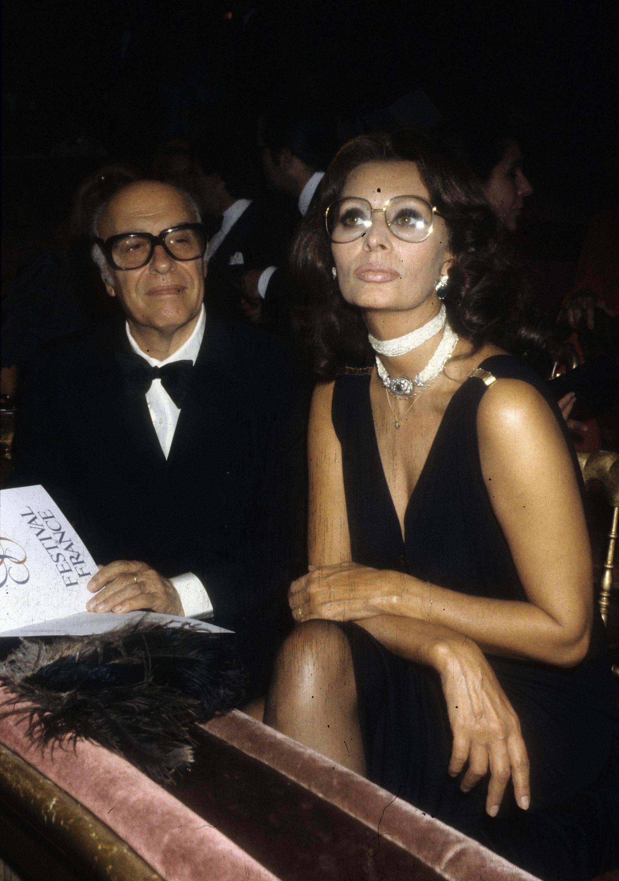 Carlo Ponti and Sophia Loren seen in Paris, France  | Source: Getty Images