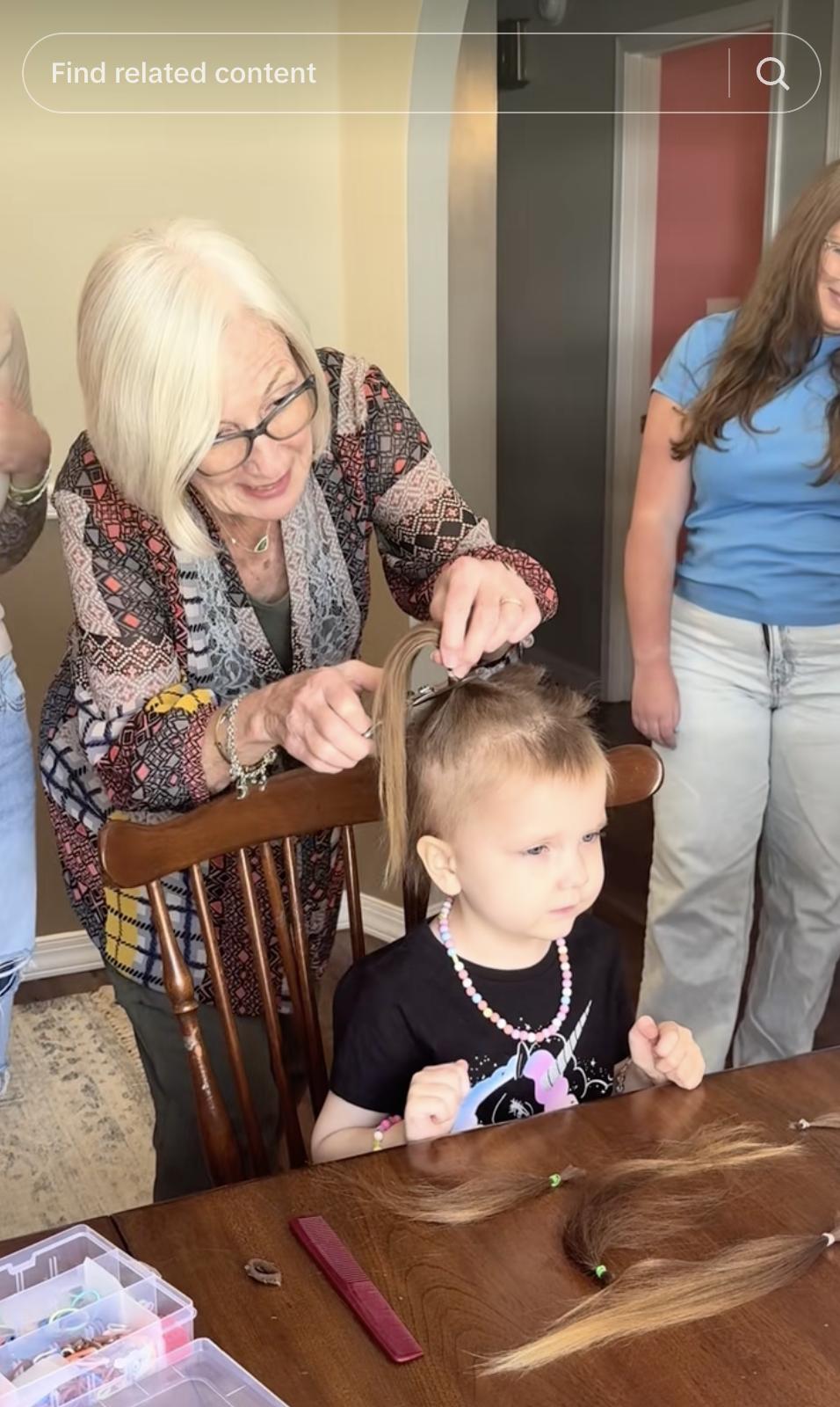 Camryn gets a hair cut, as seen in a post dated March 18, 2025 | Source: Tiktok/@mjaldridge
