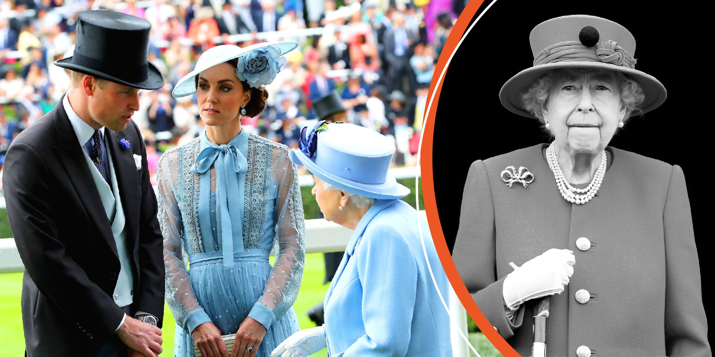  Prince William, Duchess Kate, and Queen Elizabeth II | Queen Elizabeth II | Source: Getty Images