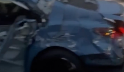 The crashed vehicle as seen in a video posted on December 10, 2025 | Source: Instagram/abc7newsbayarea