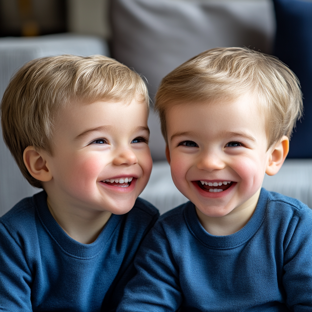 Happy twin boys | Source: Midjourney